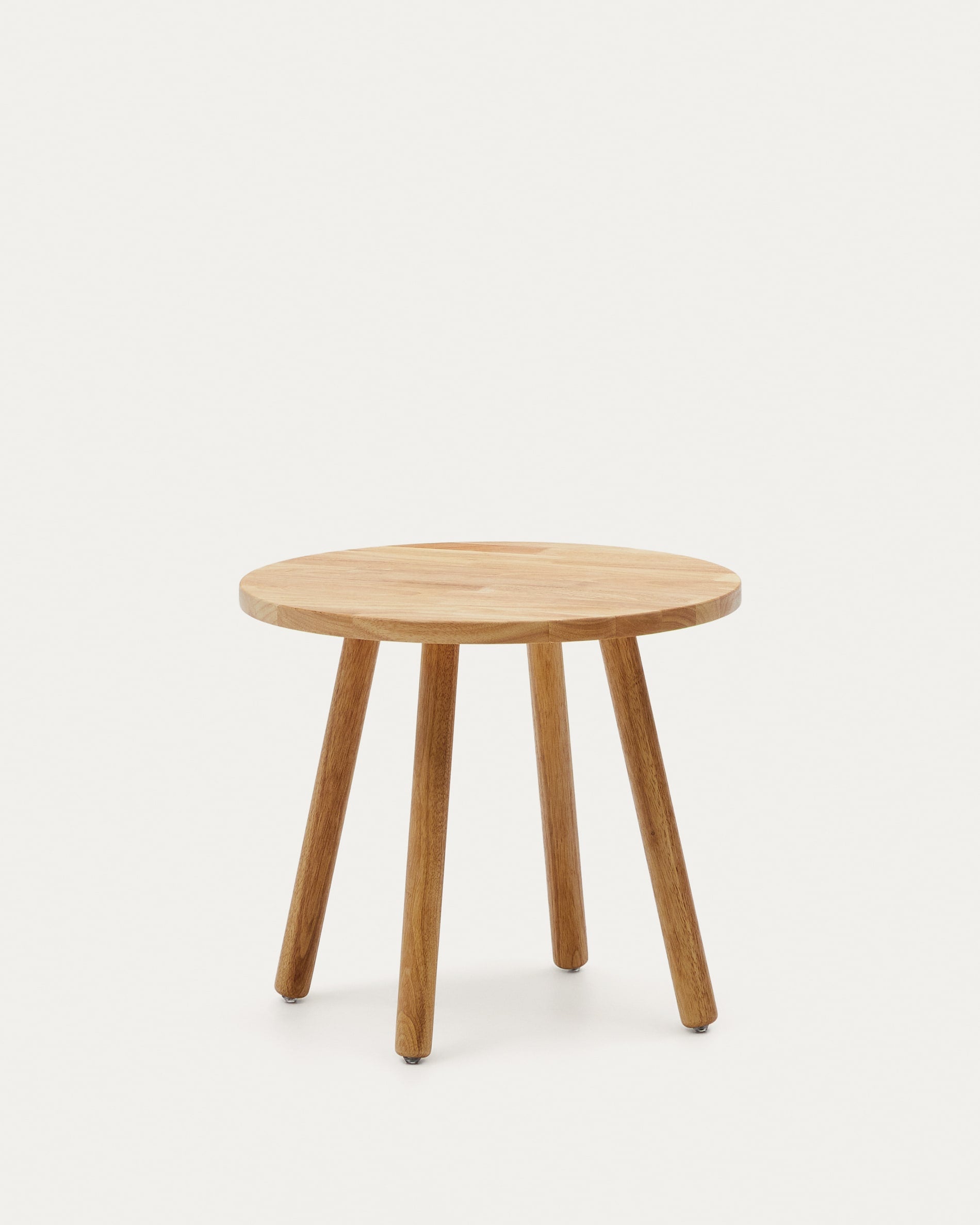 Dilcia runder Kindertisch aus massivem Kautschukholz Ø 55 cm in Braun präsentiert im Onlineshop von KAQTU Design AG. Esstisch ist von Kave Home