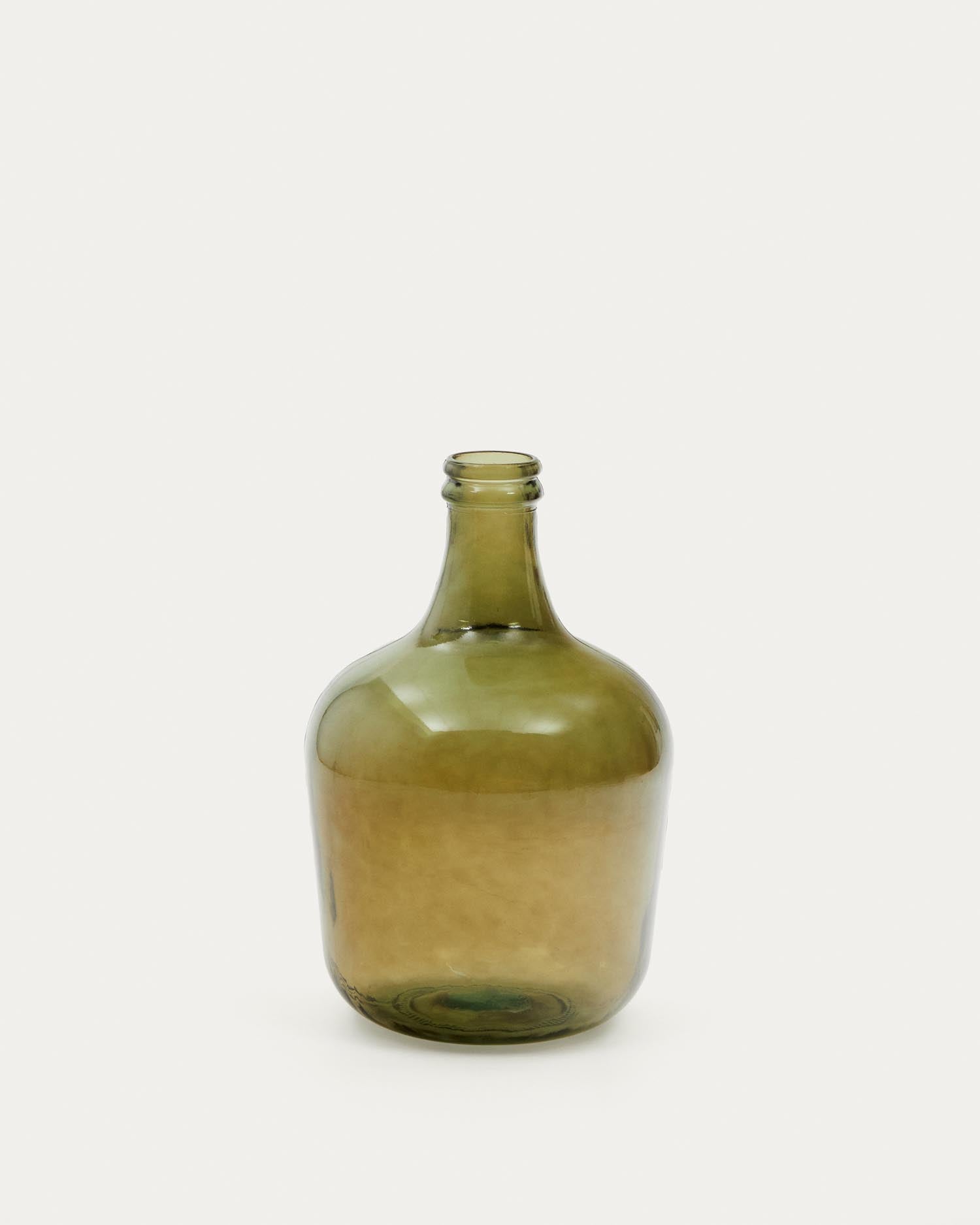 Fiobe Flasche klein aus grünem Recyclingglas in Klar präsentiert im Onlineshop von KAQTU Design AG. Flasche ist von Kave Home