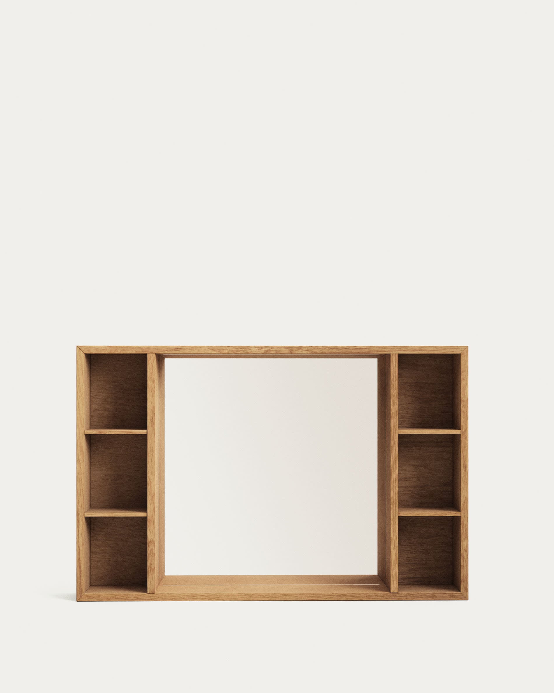 Badezimmerspiegelschrank Parana aus massivem Teakholz 100 x 65 cm in Braun präsentiert im Onlineshop von KAQTU Design AG. Spiegel ist von Kave Home