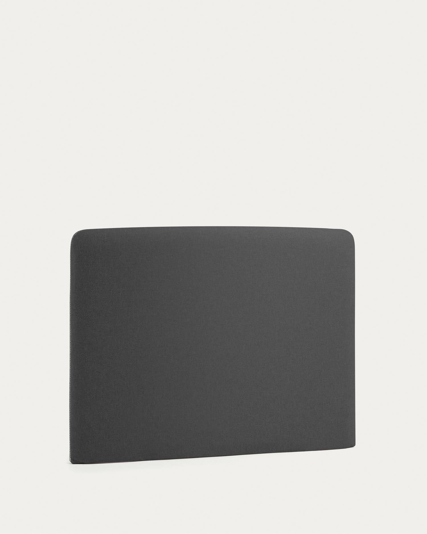 Bettkopfteil Dyla mit abnehmbarem Bezug in Schwarz für Bett von 90 cm FSC Mix Credit in Schwarz präsentiert im Onlineshop von KAQTU Design AG. Zubehör Bett ist von Kave Home