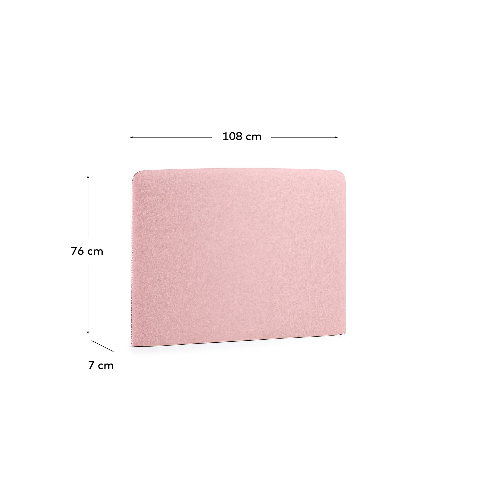 Dyla Bettkopfteil mit abnehmbarem Bezug rosa für Bett von 90 cm FSC Mix Credit in Rosa präsentiert im Onlineshop von KAQTU Design AG. Zubehör Bett ist von Kave Home