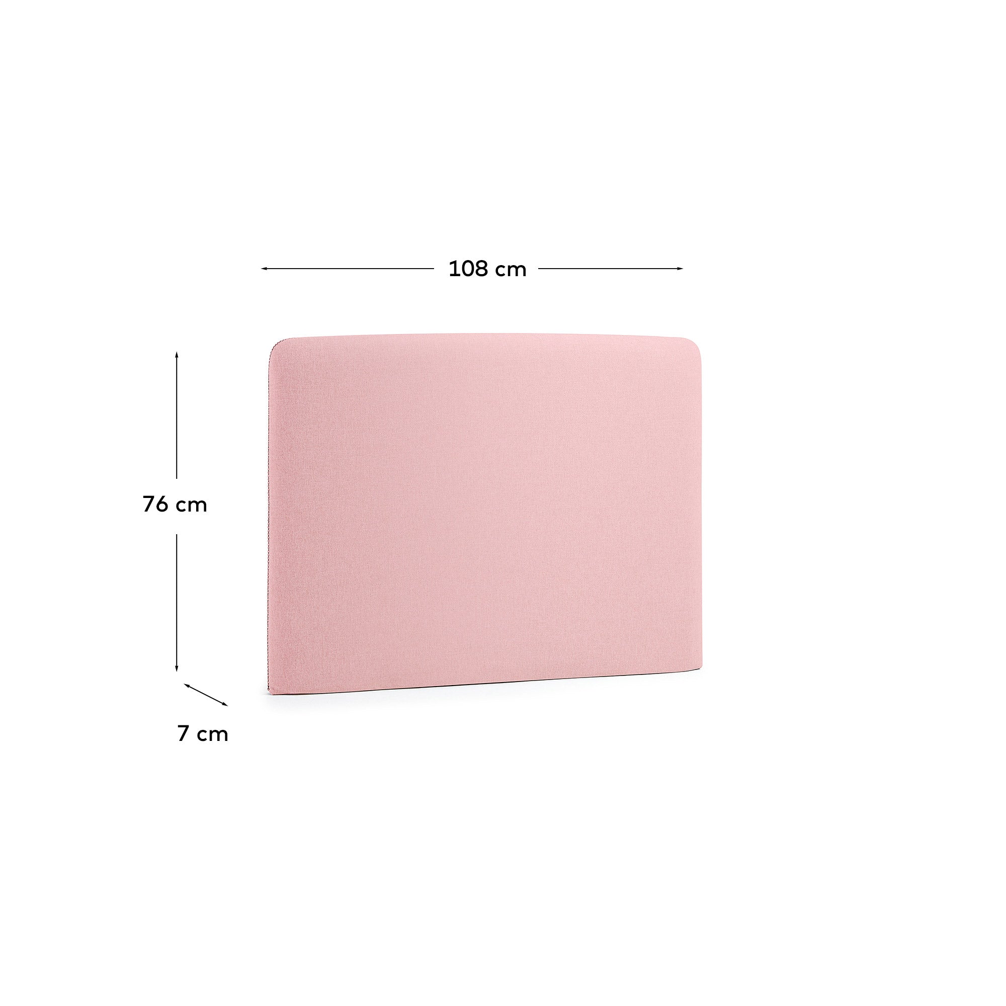 Bezug für Bettkopfteil Dyla in Rosa für Bett von 90 cm in Rosa präsentiert im Onlineshop von KAQTU Design AG. Zubehör Bett ist von Kave Home