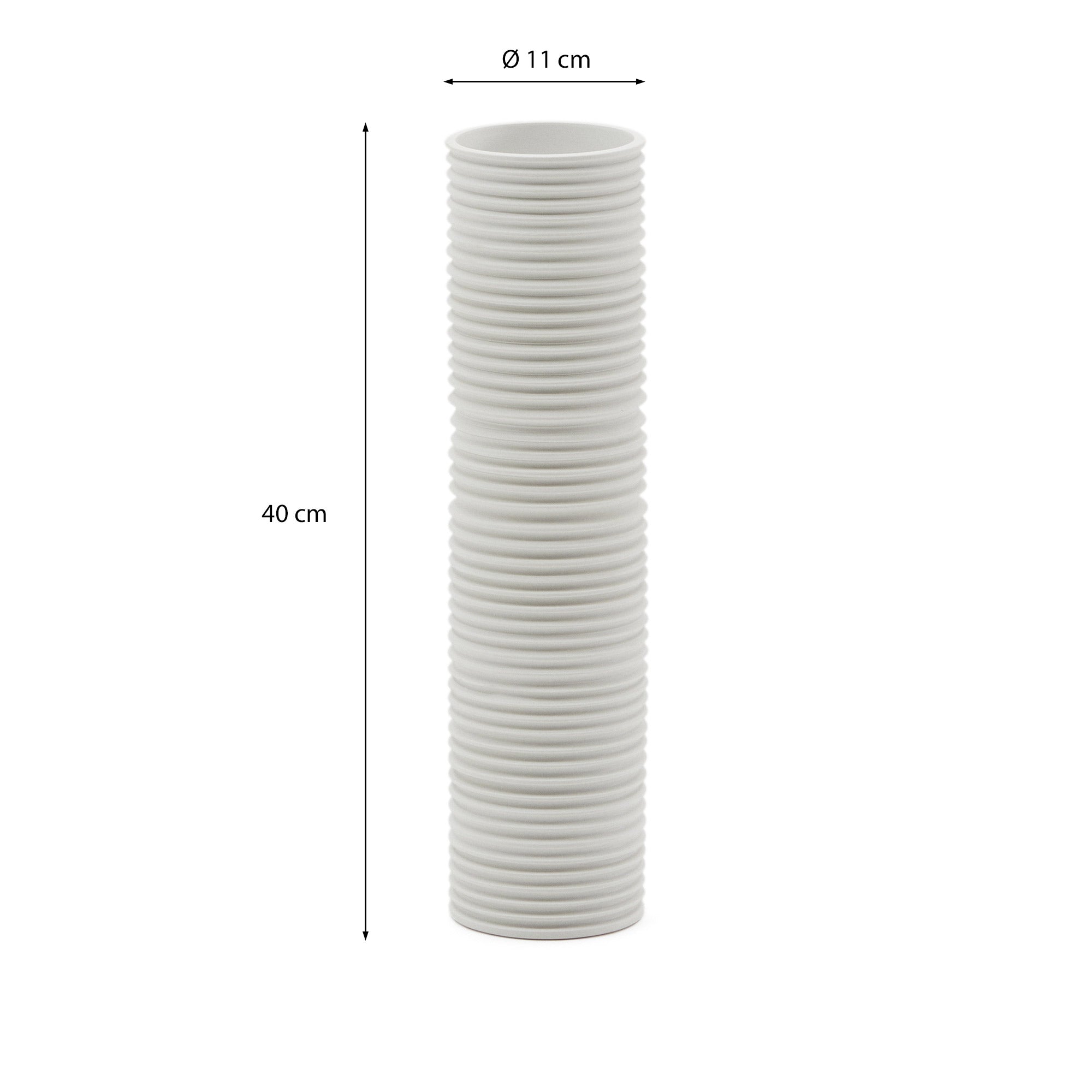 Sibone Keramikvase weiss 11 cm in Weiß präsentiert im Onlineshop von KAQTU Design AG. Vase ist von Kave Home