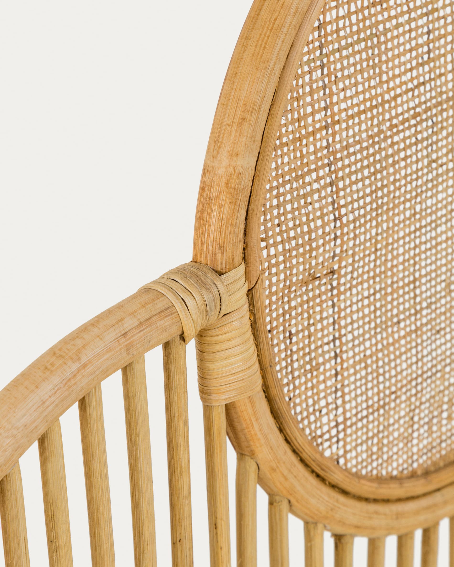 Lalita Bettkopfteil aus Rattan mit natürlichem Finish für Bett von 160 cm in Braun präsentiert im Onlineshop von KAQTU Design AG. Zubehör Bett ist von Kave Home