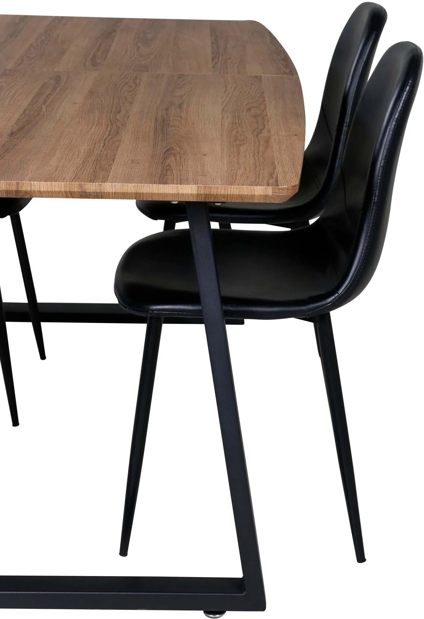 Inca Esszimmerset (Polar) 160cm/4St. in Braun / Schwarz präsentiert im Onlineshop von KAQTU Design AG. Esszimmerset ist von Venture Home