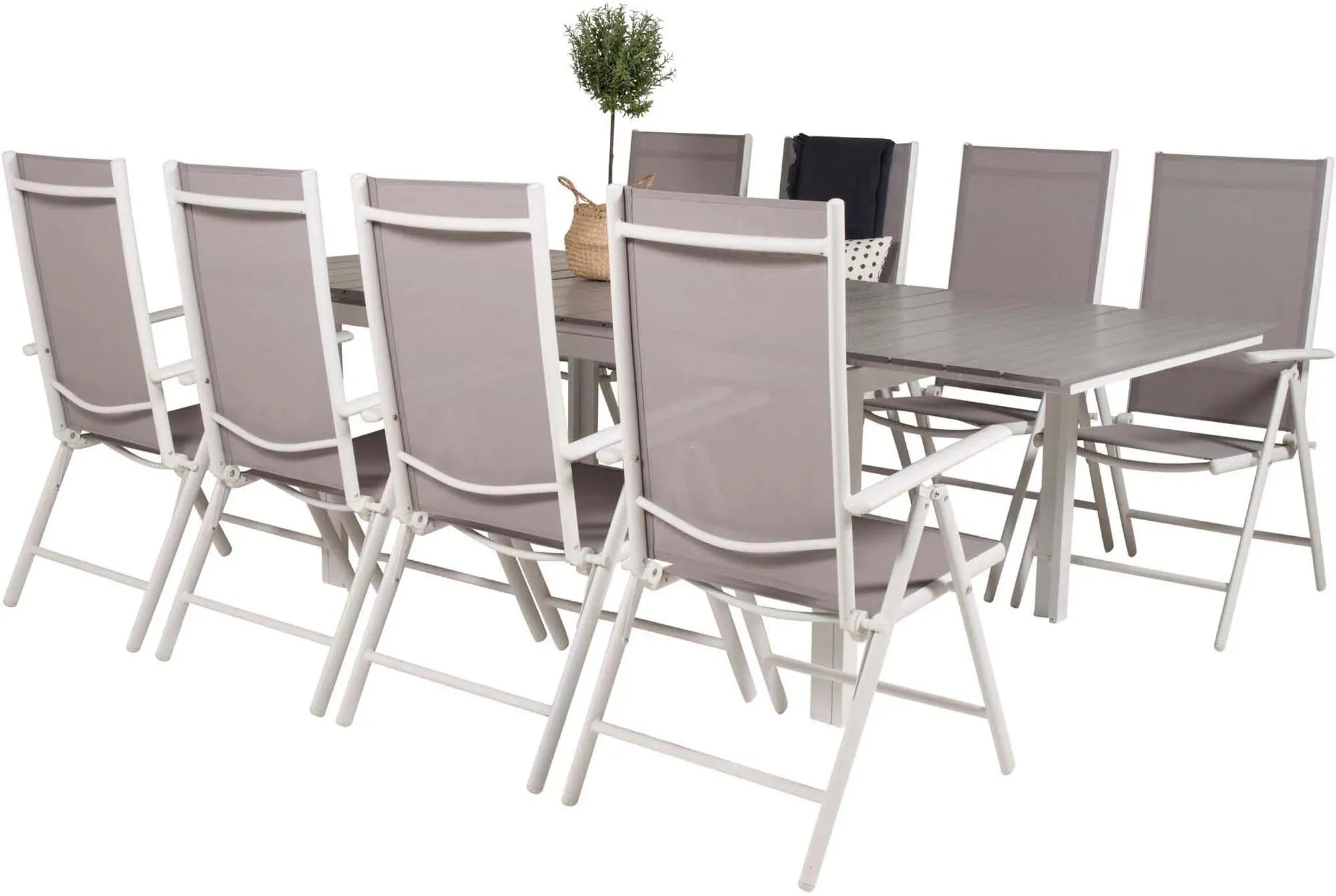 Levels Outdoor-Tischset + Break 160cm/8St. - KAQTU Design