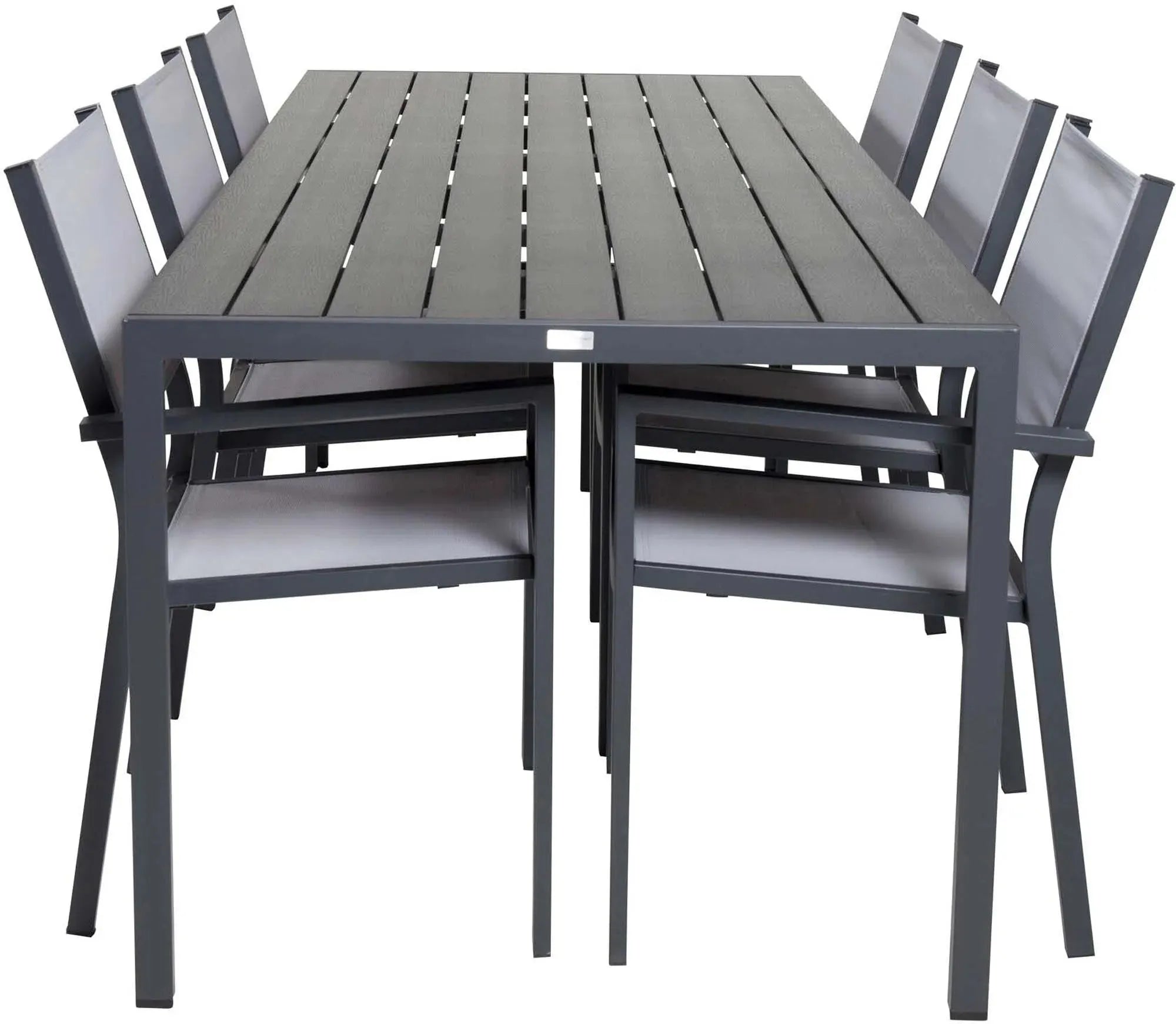 Break Outdoor-Tischset + Copacabana Arm 205cm/6St., Gartentischset, KAQTU Design