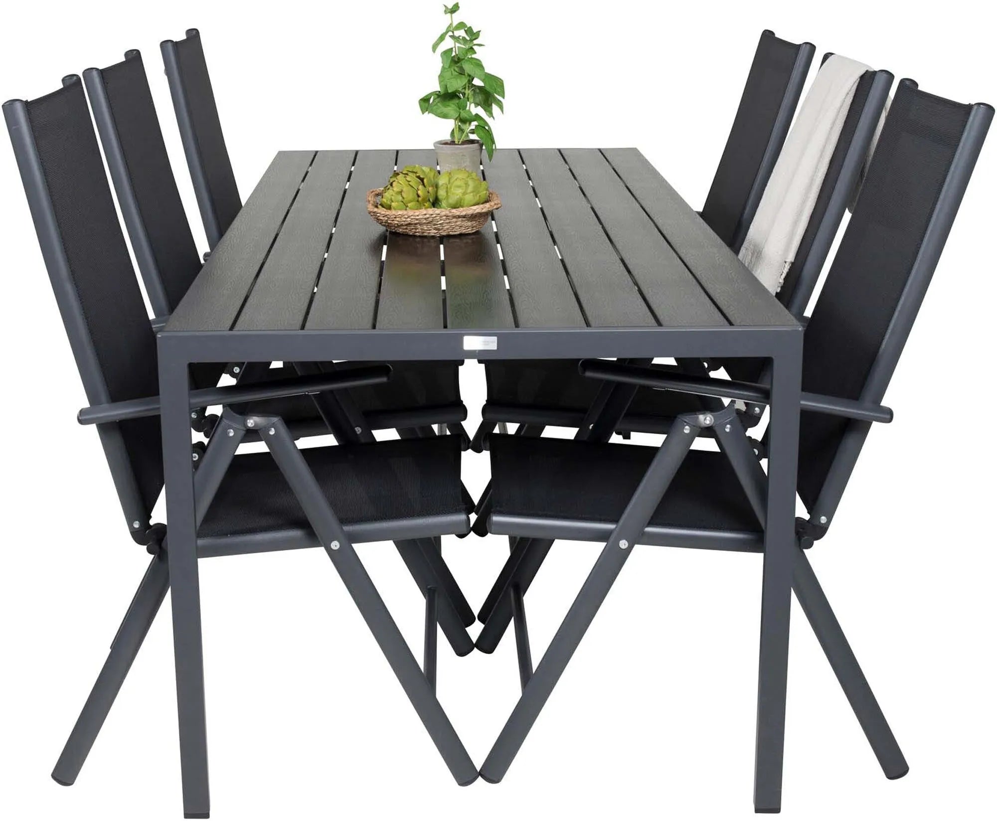 Break Outdoor-Tischset 205cm/6St. - KAQTU Design