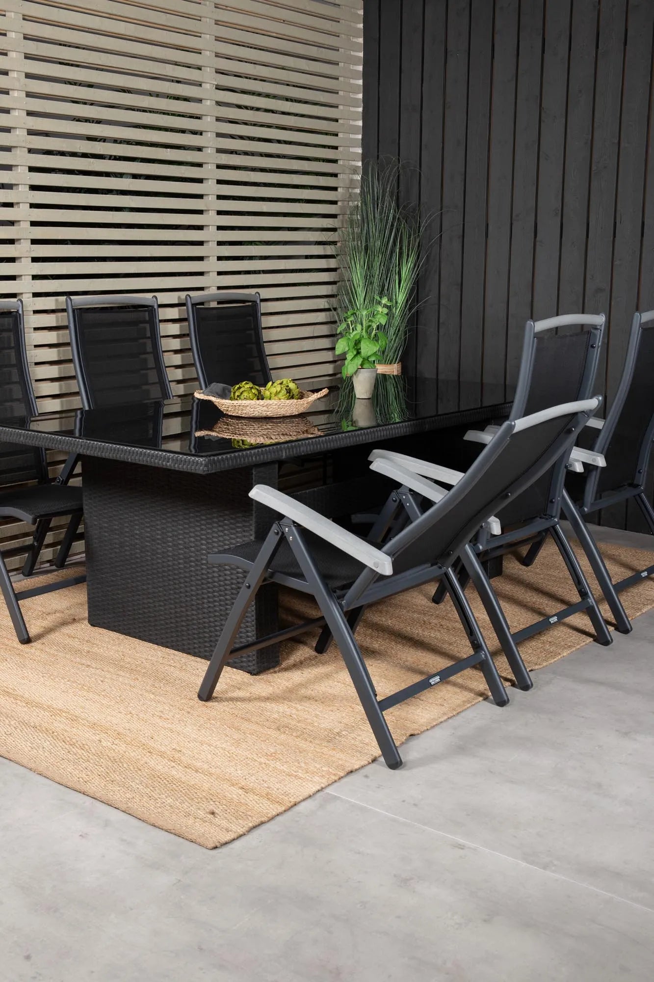 Padova Outdoor-Tischset + Albany 200cm/6St. - KAQTU Design