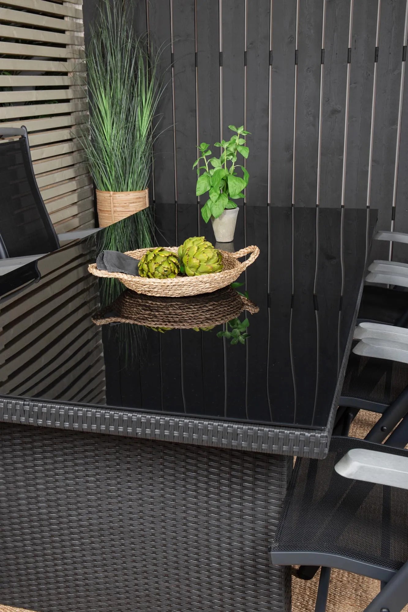 Padova Outdoor-Tischset + Albany 200cm/6St. - KAQTU Design