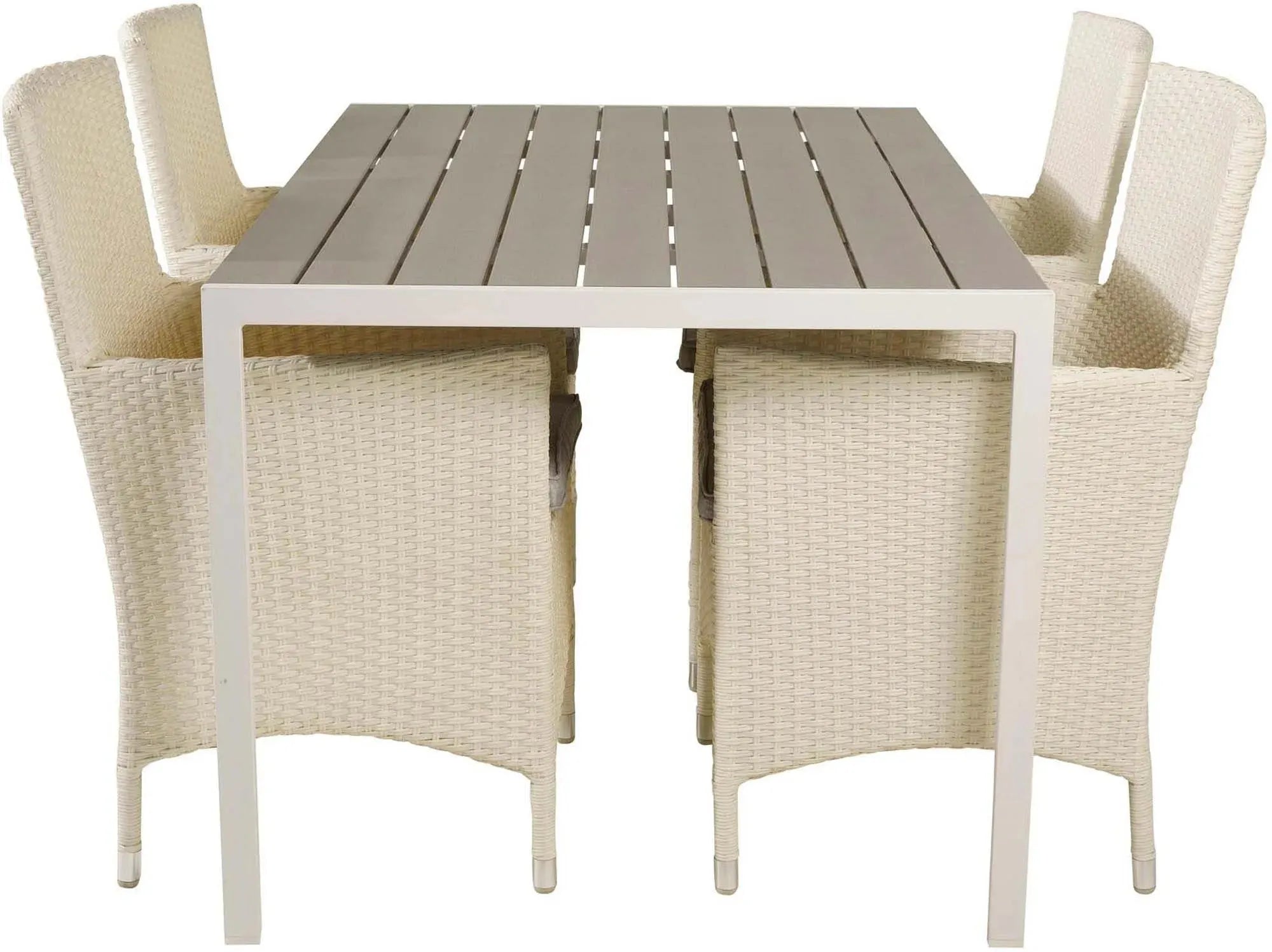 Break Outdoor-Tischset + Malin 150cm/4St., Gartentischset, KAQTU Design