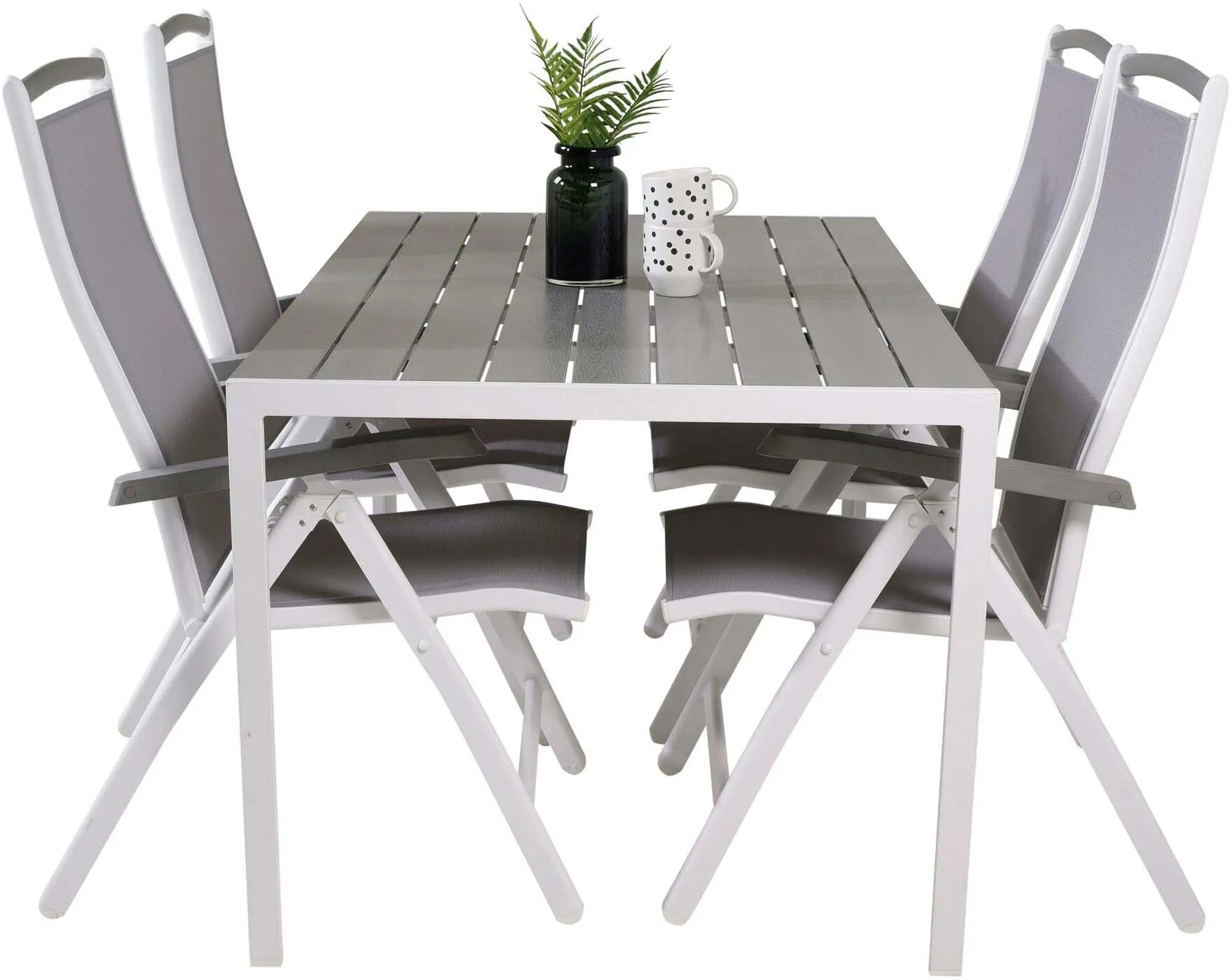 Break Outdoor-Tischset + Albany 150cm/4St. - KAQTU Design