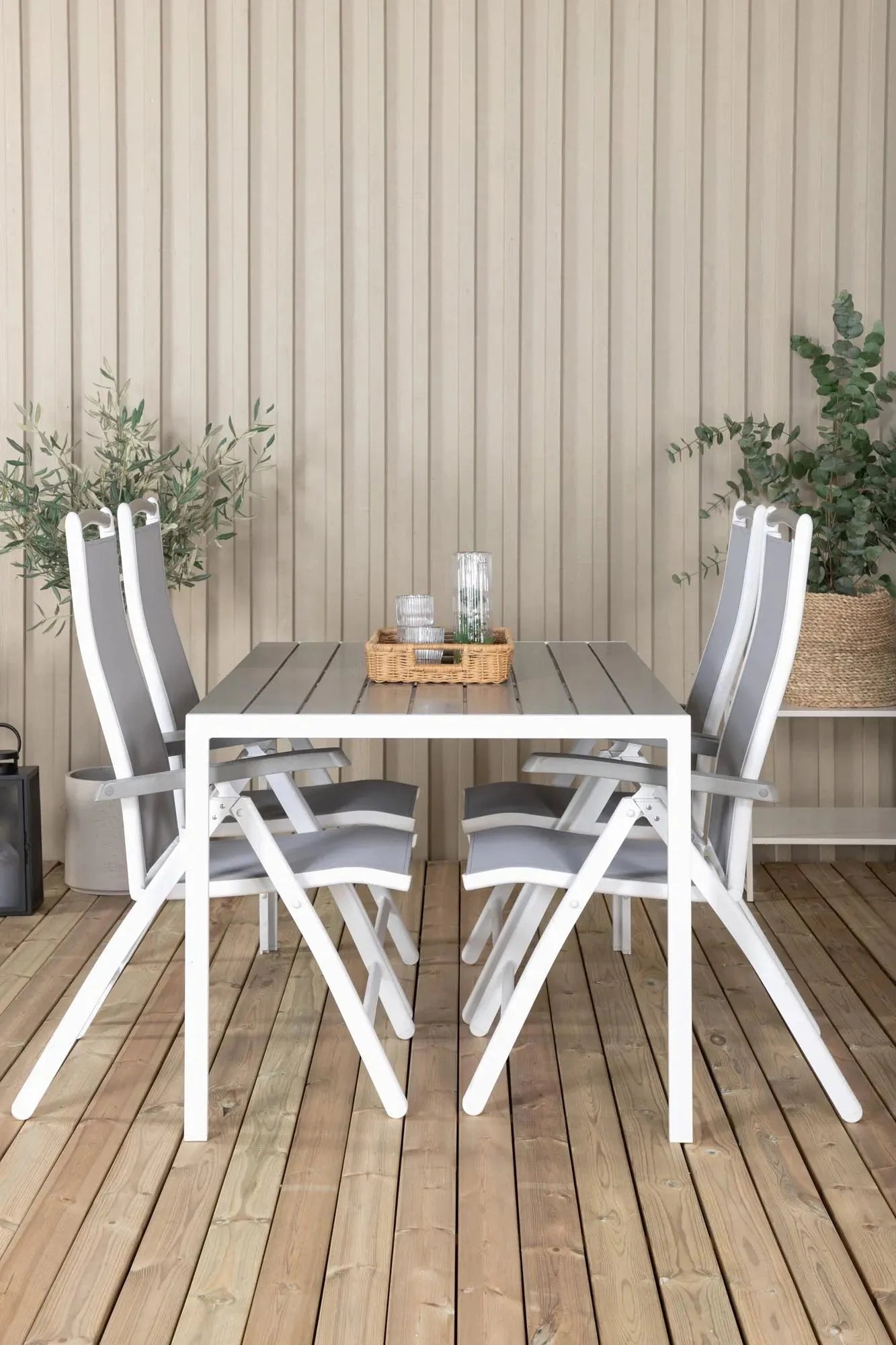 Break Outdoor-Tischset + Albany 150cm/4St. - KAQTU Design