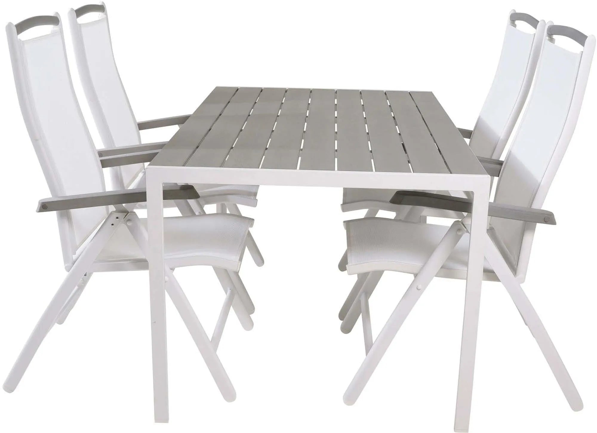 Break Outdoor-Tischset + Albany 150cm/4St., Gartentischset, KAQTU Design