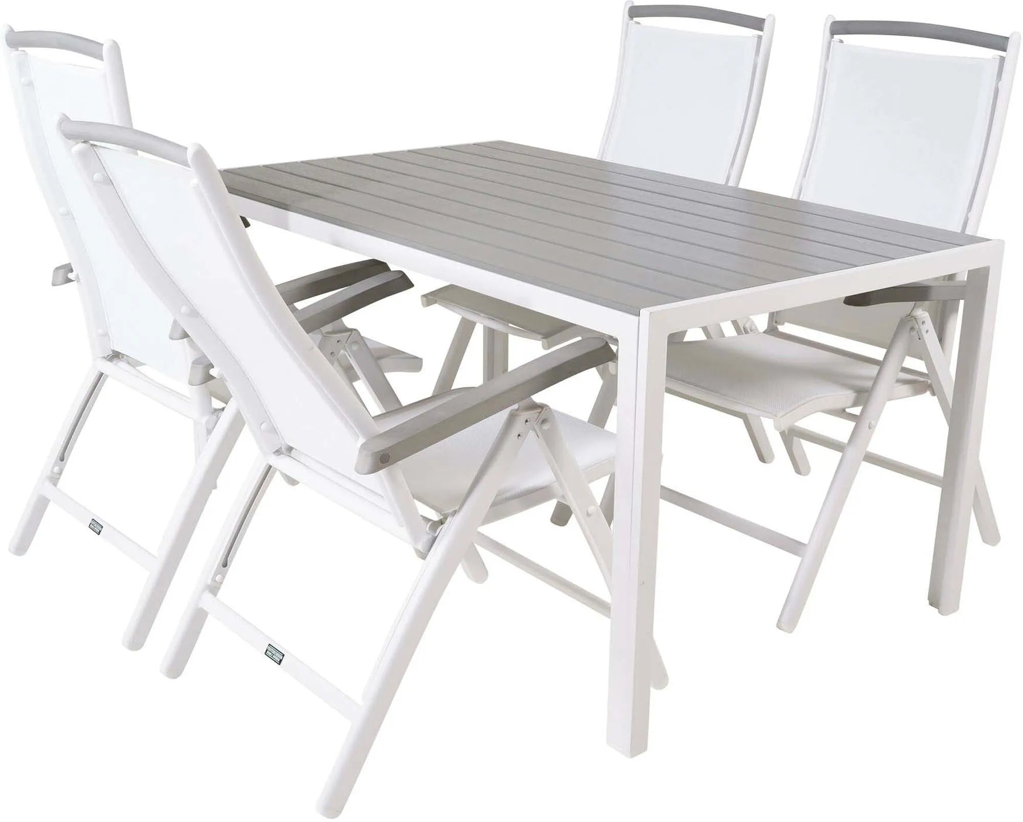 Break Outdoor-Tischset + Albany 150cm/4St. - KAQTU Design