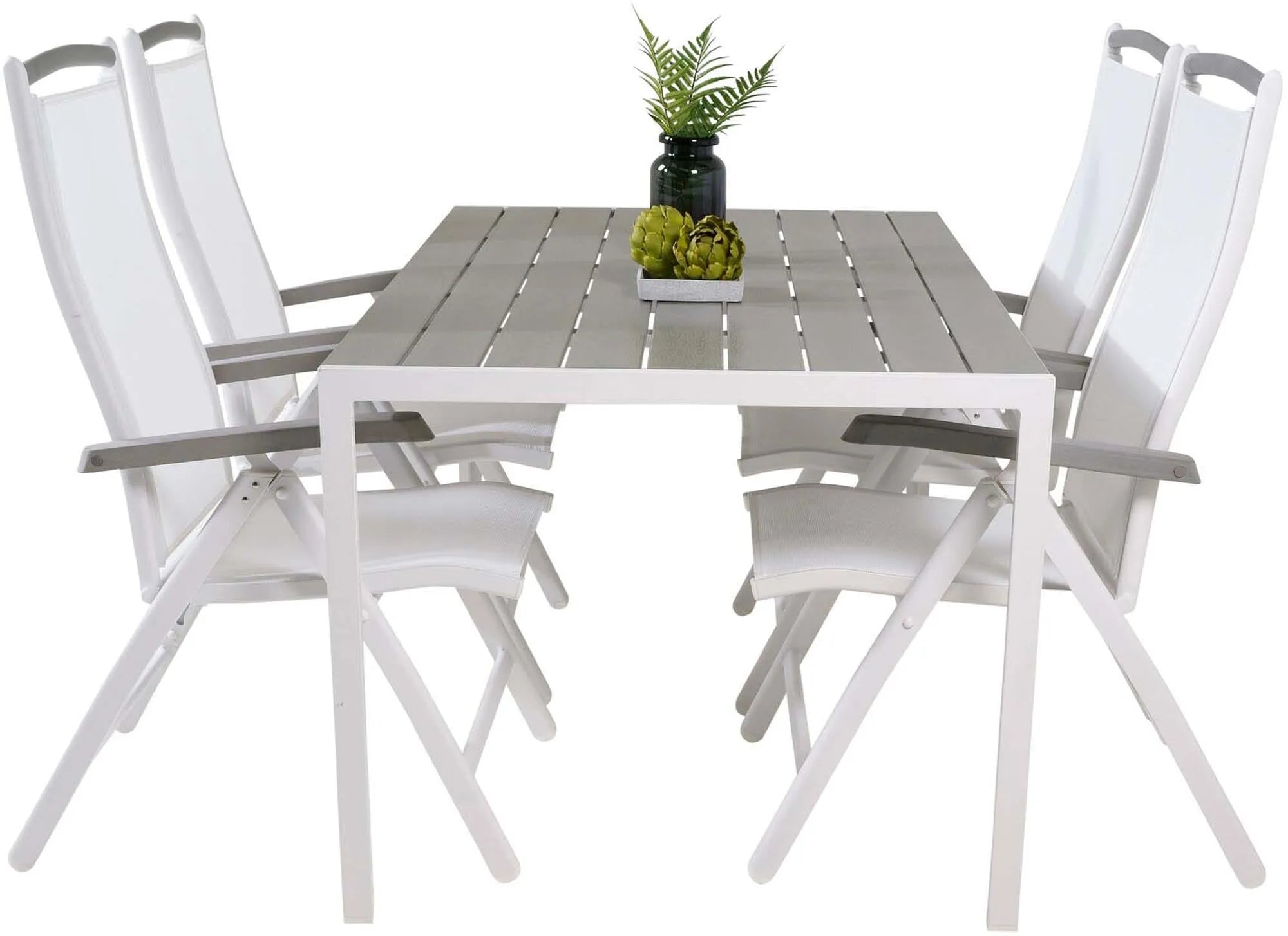 Break Outdoor-Tischset + Albany 150cm/4St. - KAQTU Design