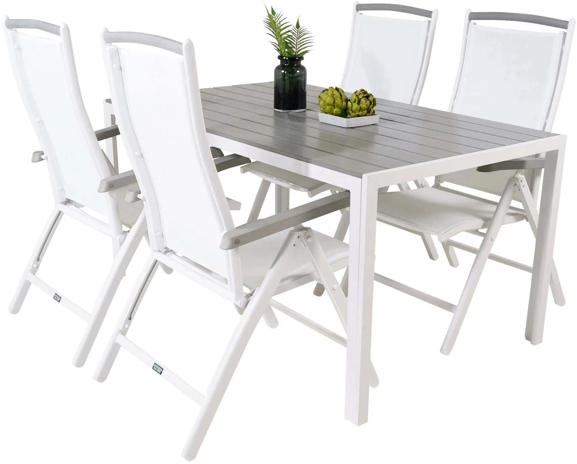 Break Outdoor-Tischset + Albany 150cm/4St. - KAQTU Design