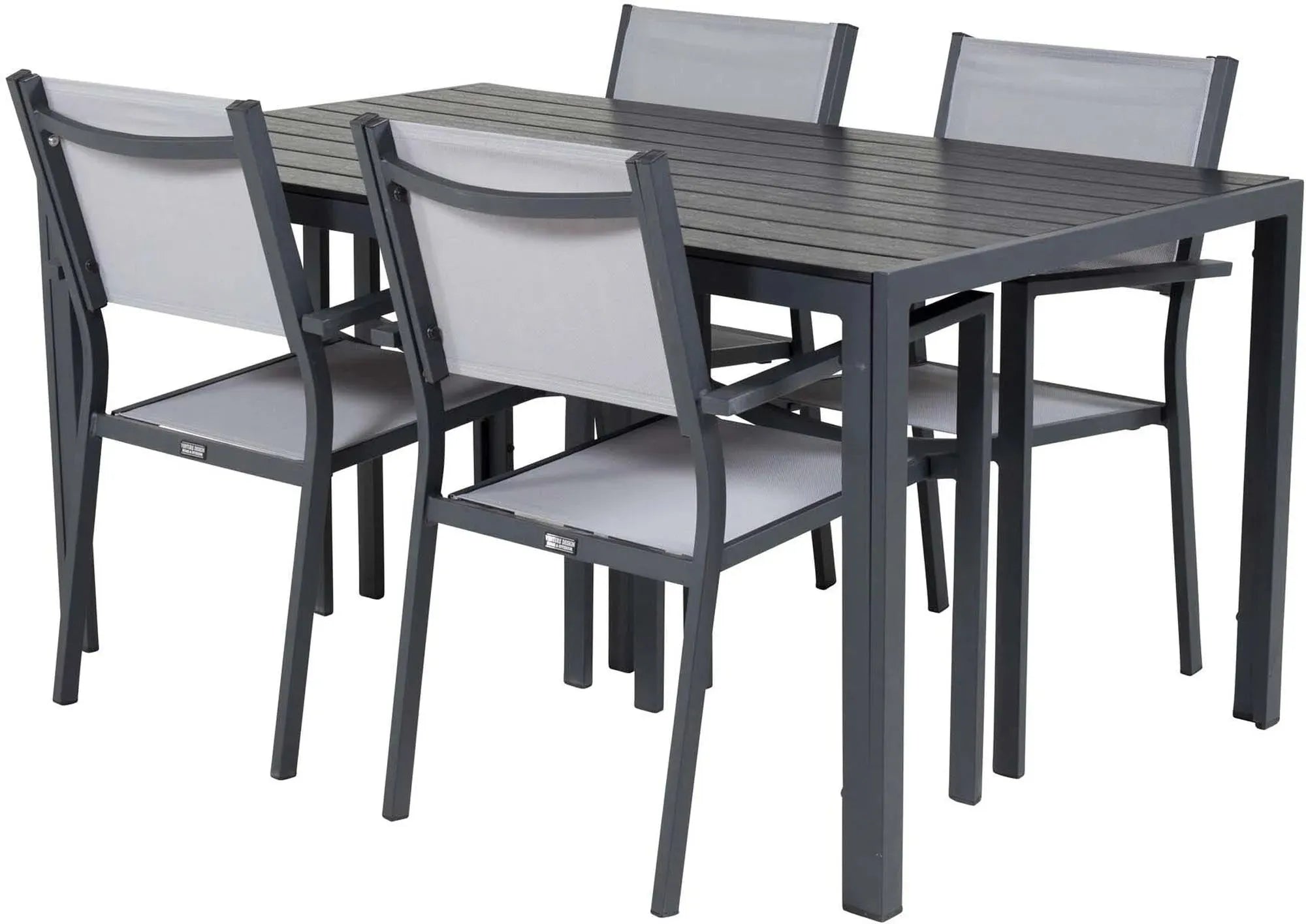 Break Outdoor-Tischset + Copacabana 150cm/4St. - KAQTU Design