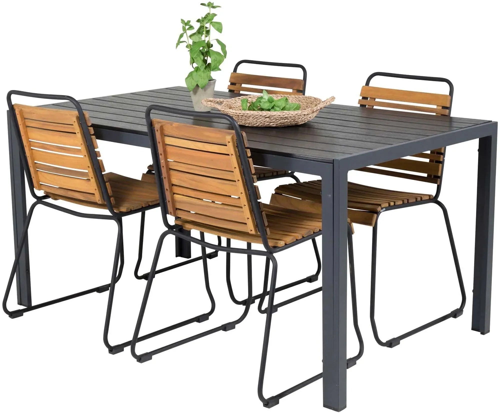 Break Outdoor-Tischset + Bois 150cm/4St. - KAQTU Design