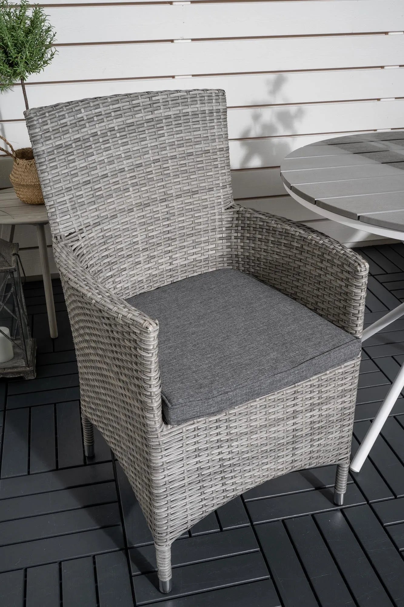 Parma Outdoor-Tischset + Malin ⌀90cm/2St. - KAQTU Design