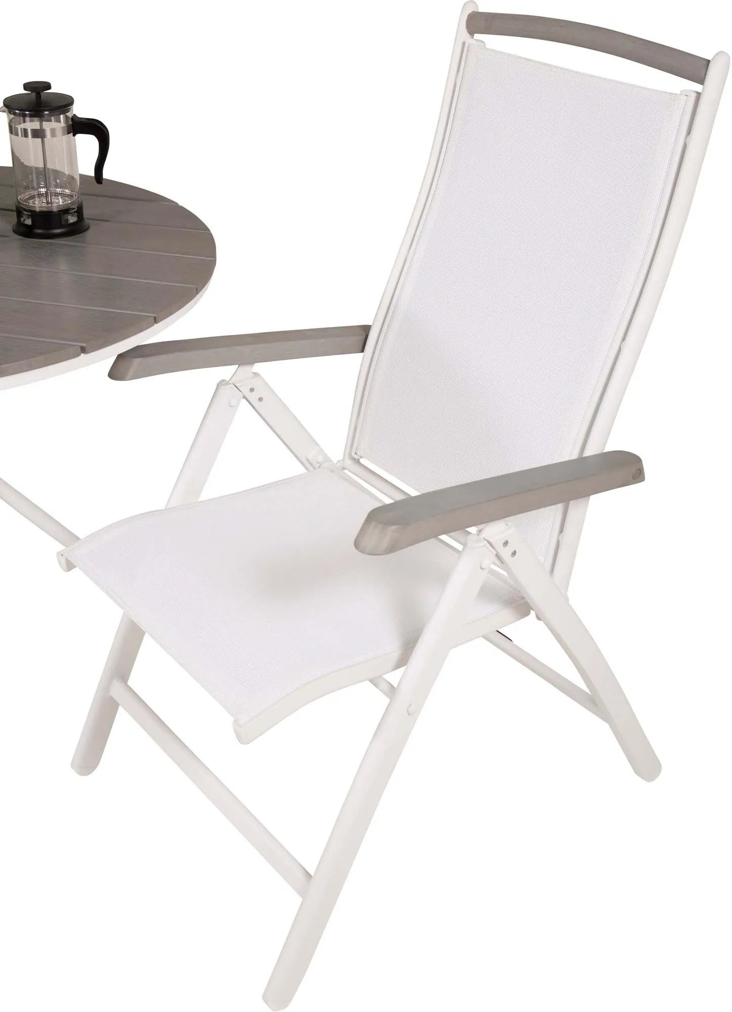 Parma Outdoor-Tischset + Albany ⌀90cm/2St. - KAQTU Design