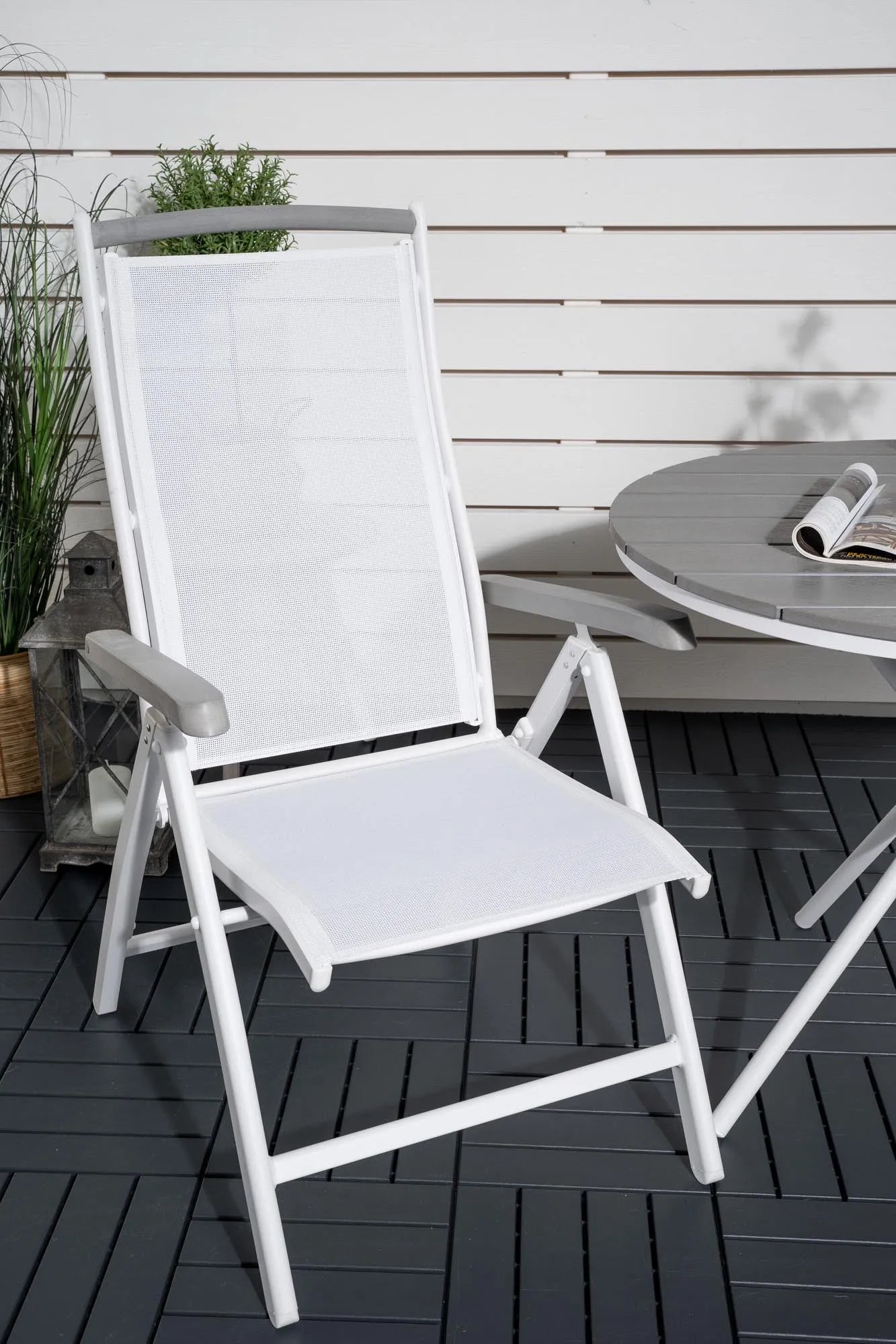 Parma Outdoor-Tischset + Albany ⌀90cm/2St. - KAQTU Design