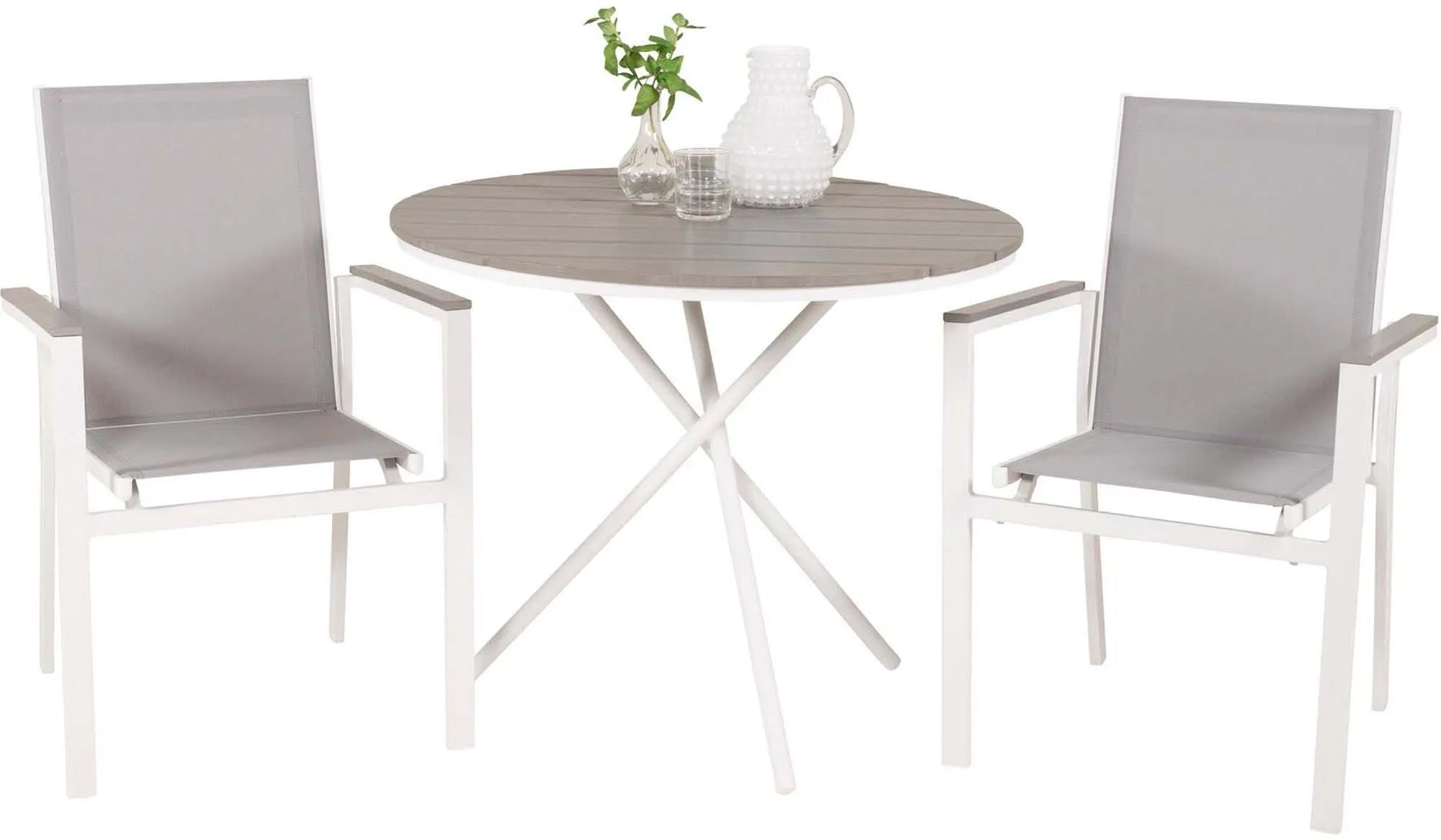 Parma Outdoor-Tischset + Parma ⌀90cm/2St. - KAQTU Design