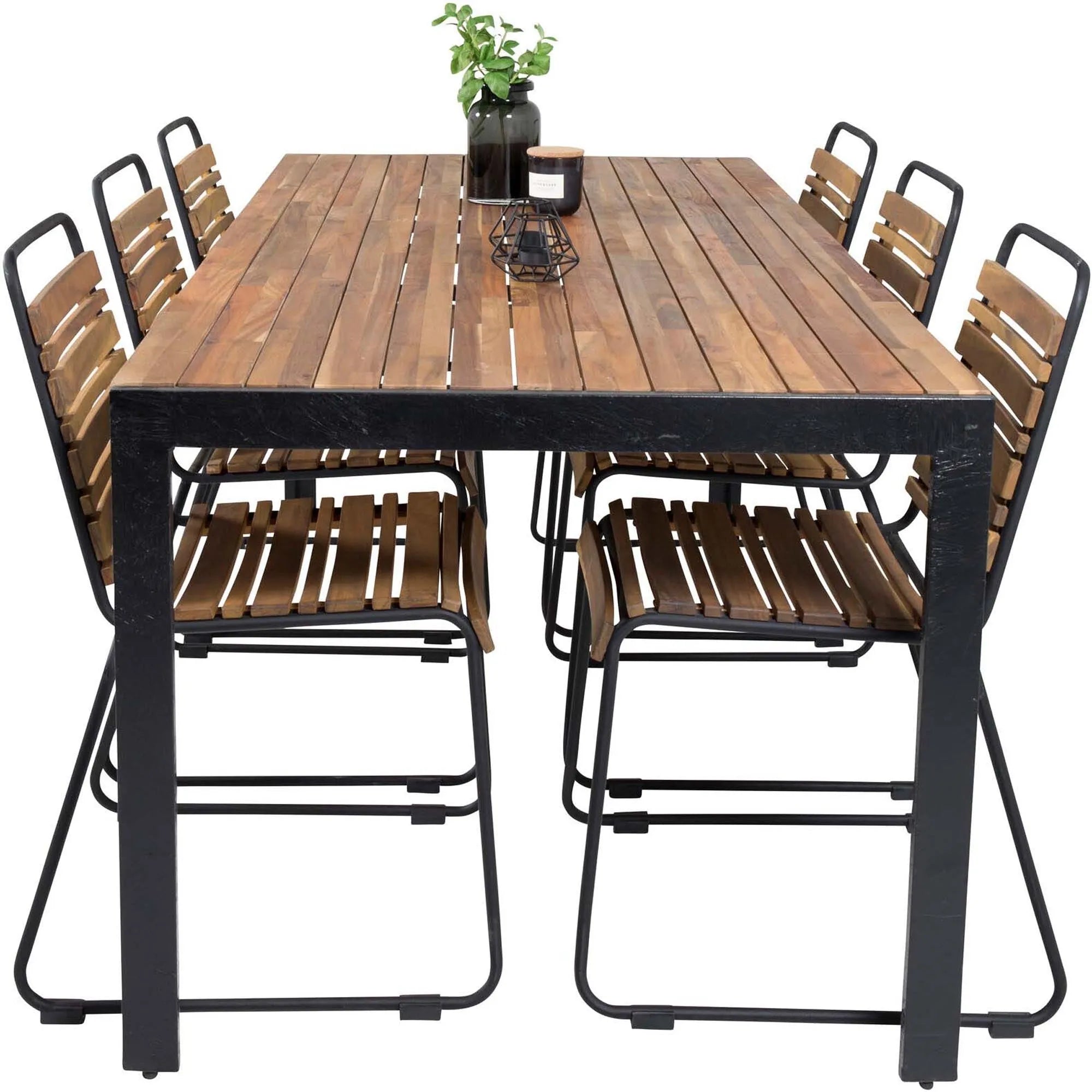 Bois Outdoor-Tischset 205cm/6St. - KAQTU Design