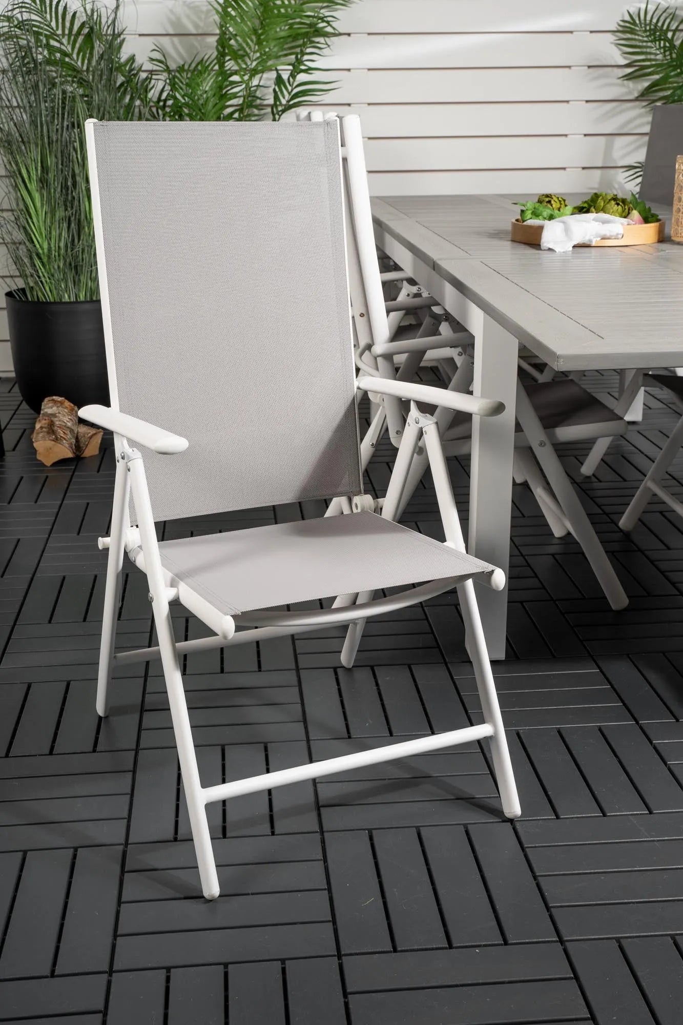 Albany Outdoor-Esstischset + Break 224cm/8St. - KAQTU Design