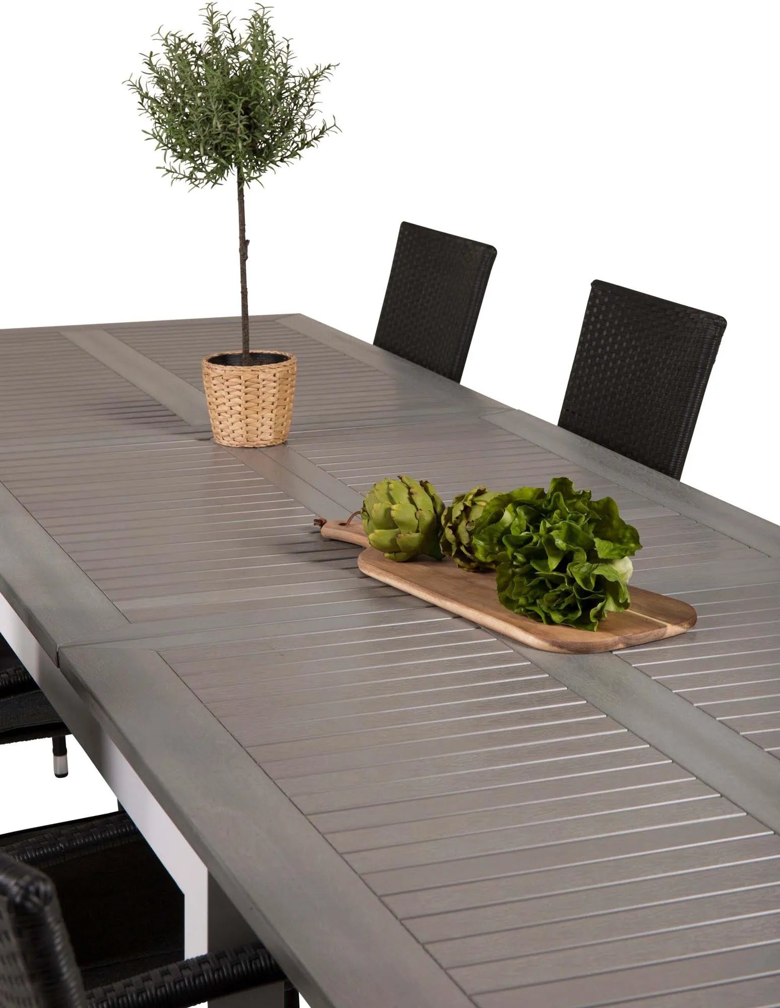 Albany Outdoor-Esstischset + Anna 224cm/8St. - KAQTU Design