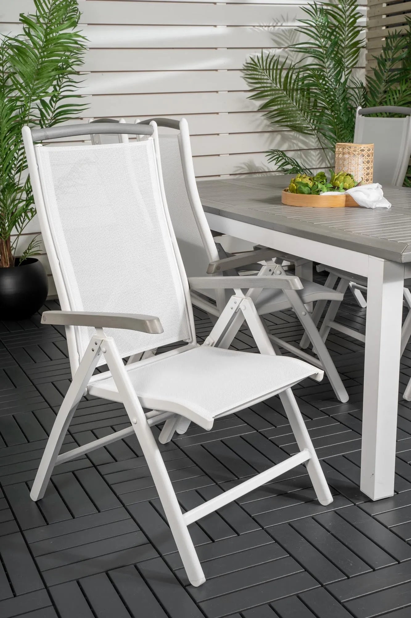 Albany Outdoor-Esstischset 224cm/6St. - KAQTU Design