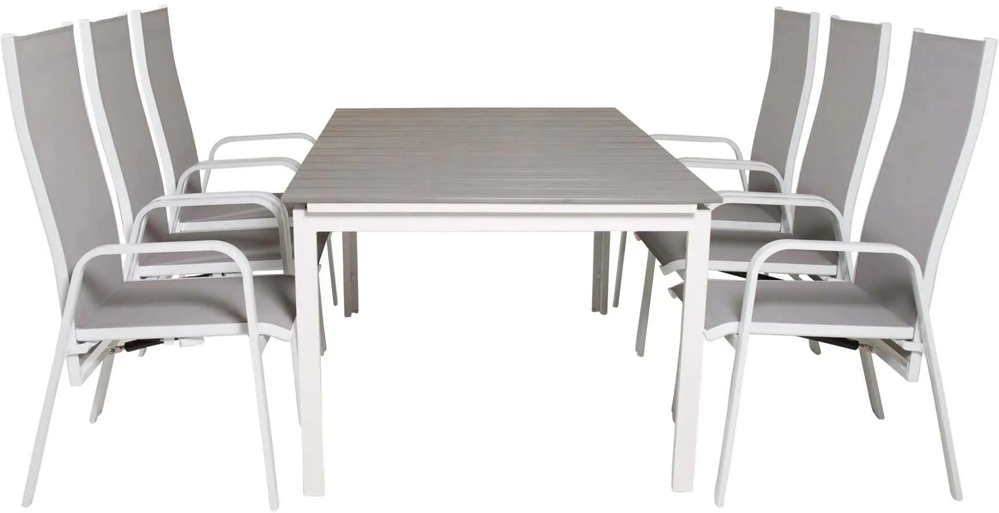 Levels Outdoor-Tischset + Copacabana 160cm/6St. - KAQTU Design