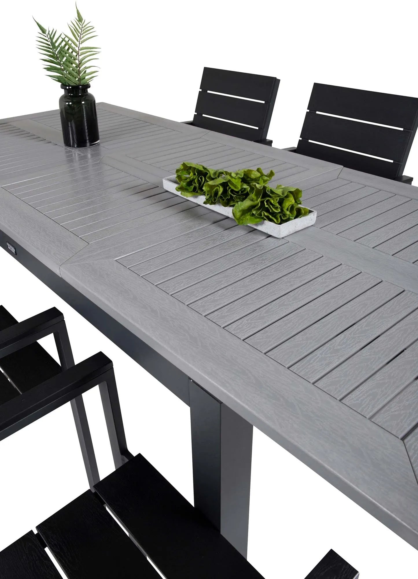 Albany Outdoor-Esstischset + Levels 152cm/6St. - KAQTU Design