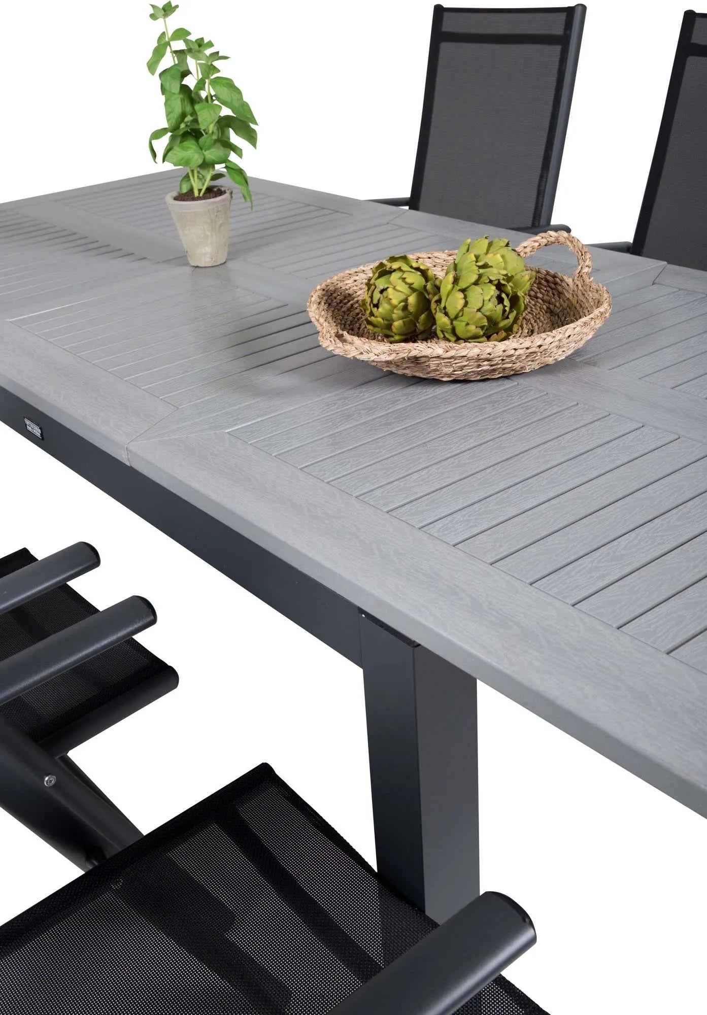 Albany Outdoor-Esstischset + Break 152cm/6St. - KAQTU Design