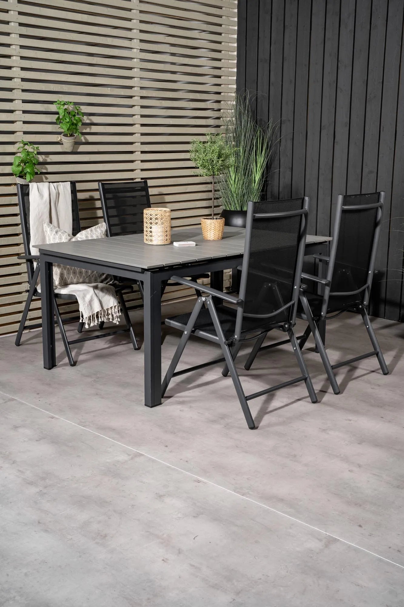 Levels Outdoor-Tischset + Break 160cm/4St. - KAQTU Design