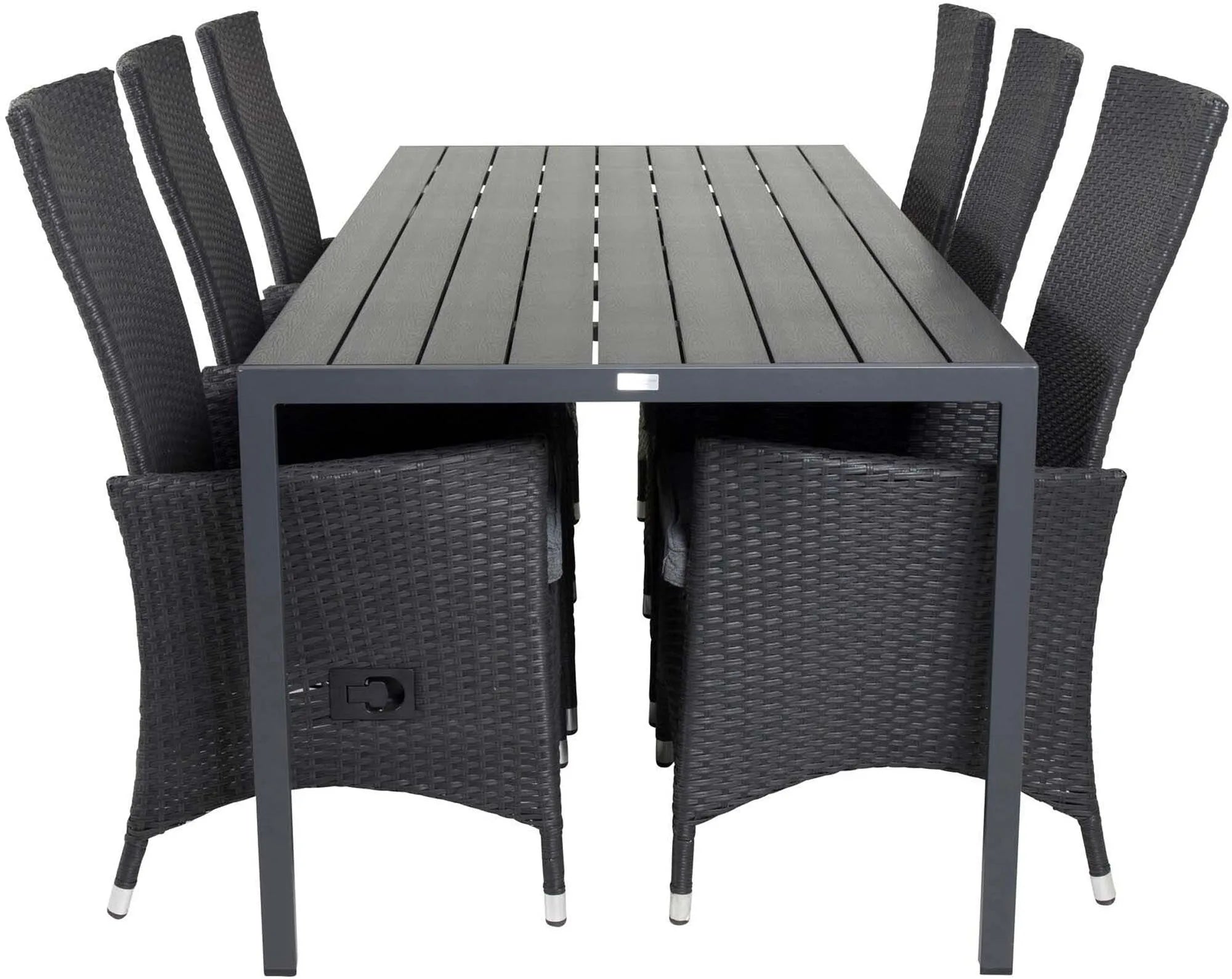 Break Outdoor-Tischset + Padova 205cm/6St. - KAQTU Design