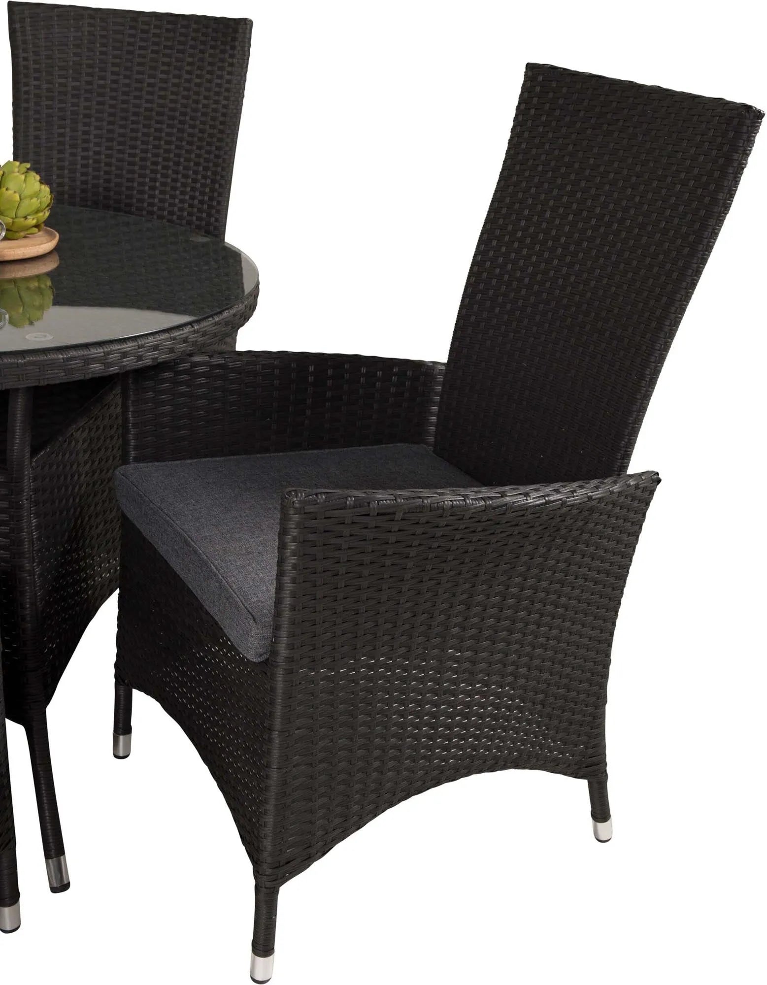 Volta Outdoor-Tischset + Padova ⌀90cm/4St. - KAQTU Design