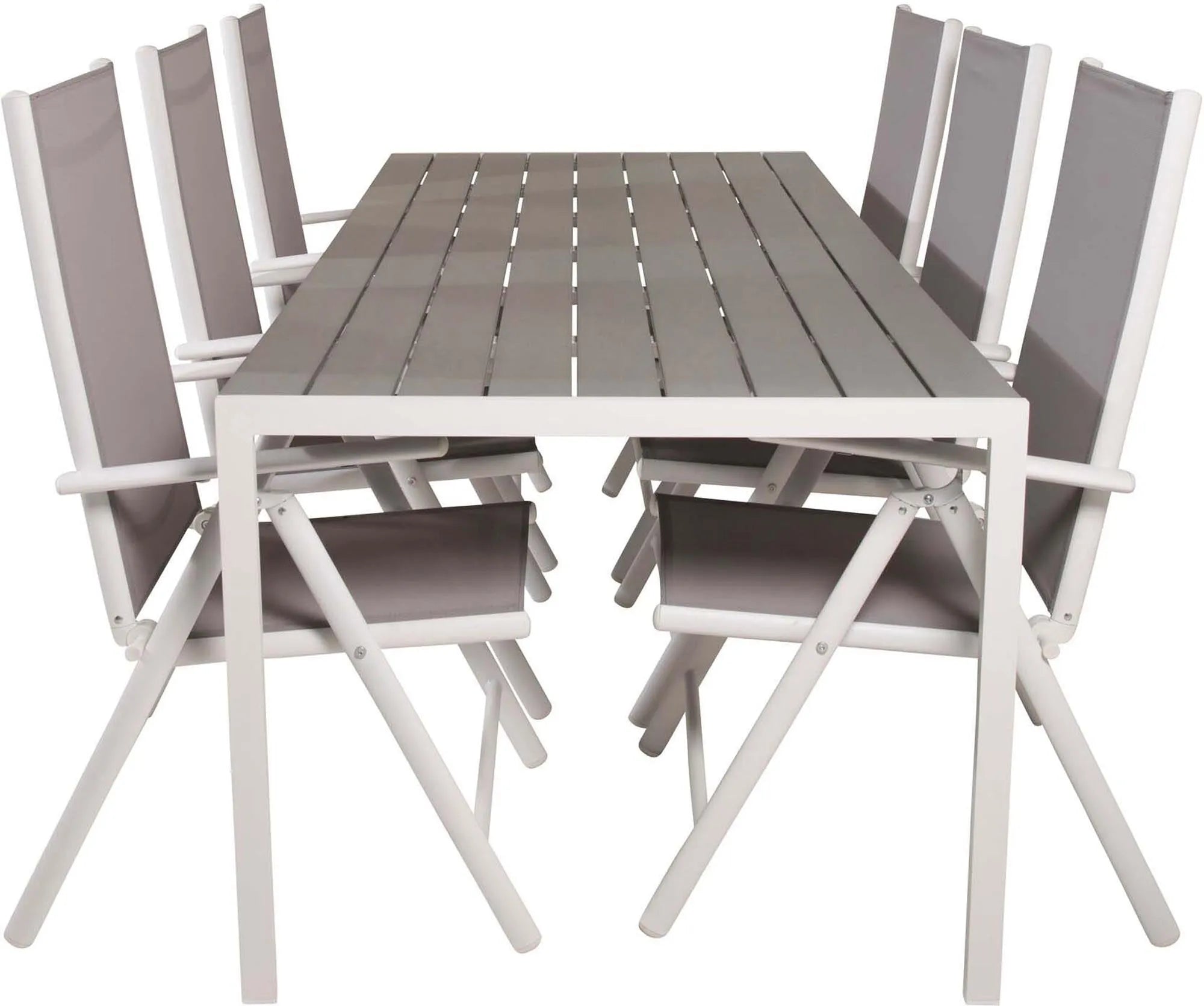 Break Outdoor-Tischset 205cm/6St., Gartentischset, KAQTU Design