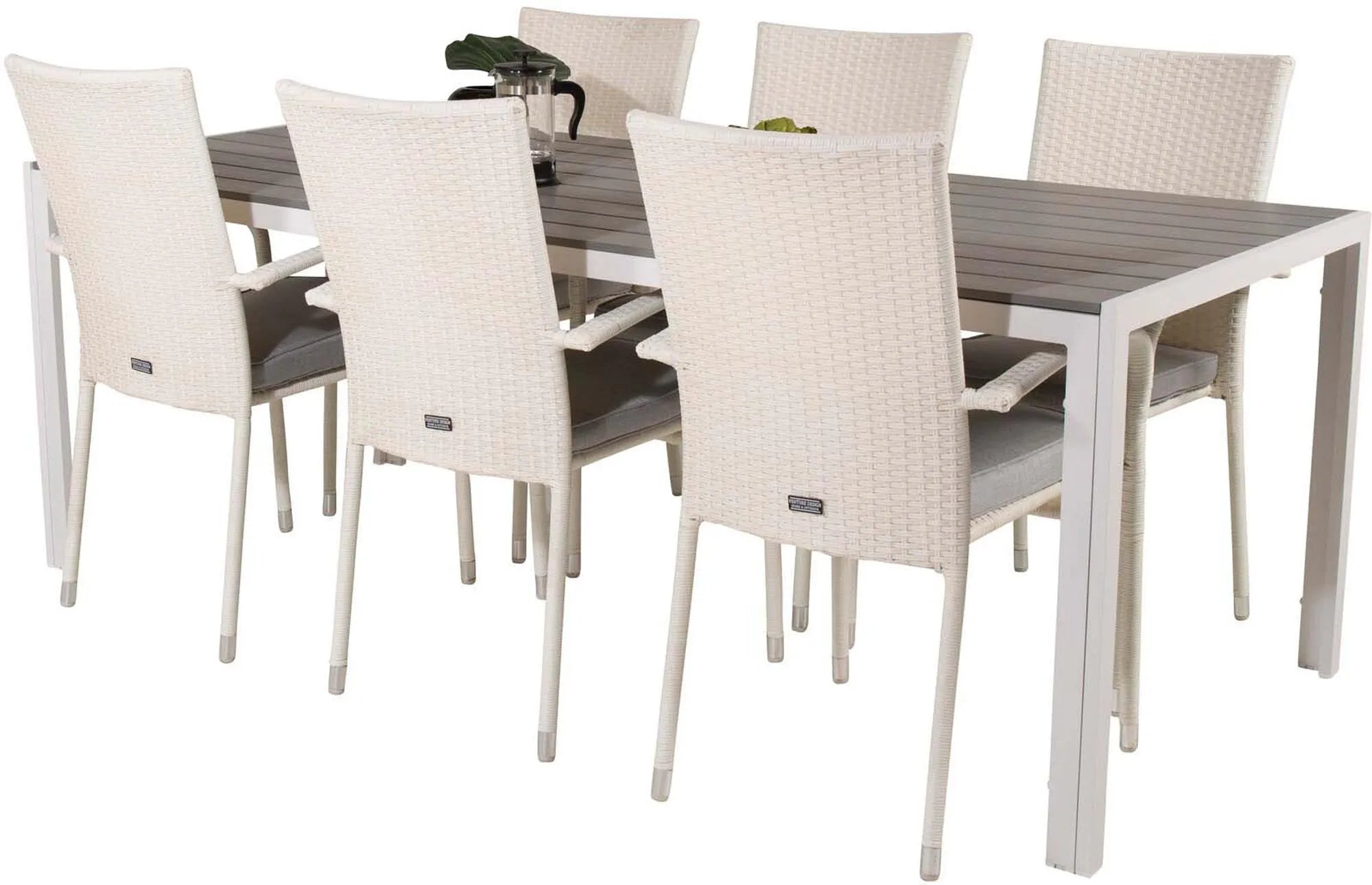 Break Outdoor-Tischset + Anna 205cm/6St. - KAQTU Design