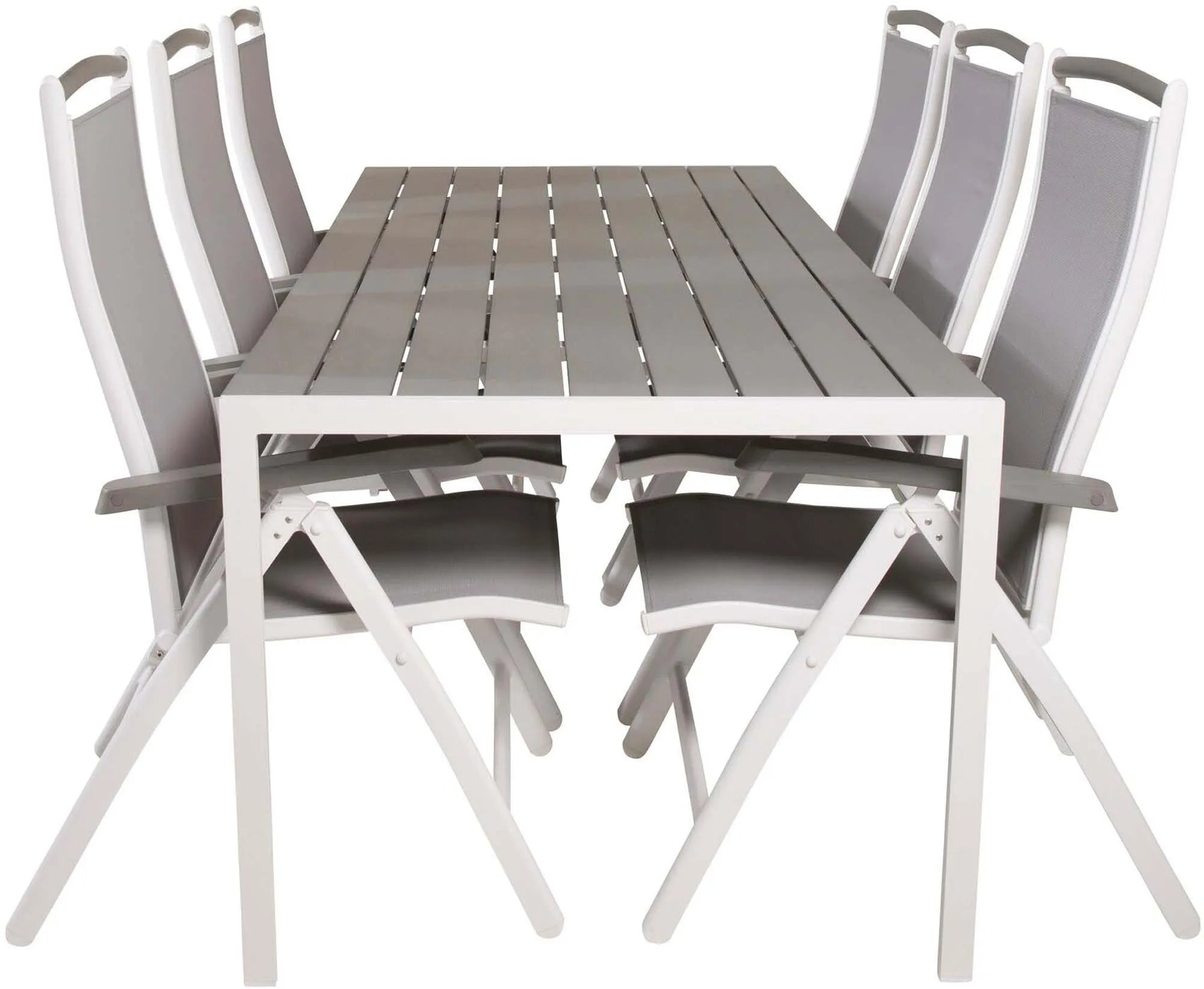 Break Outdoor-Tischset + Albany 205cm/6St., Gartentischset, KAQTU Design