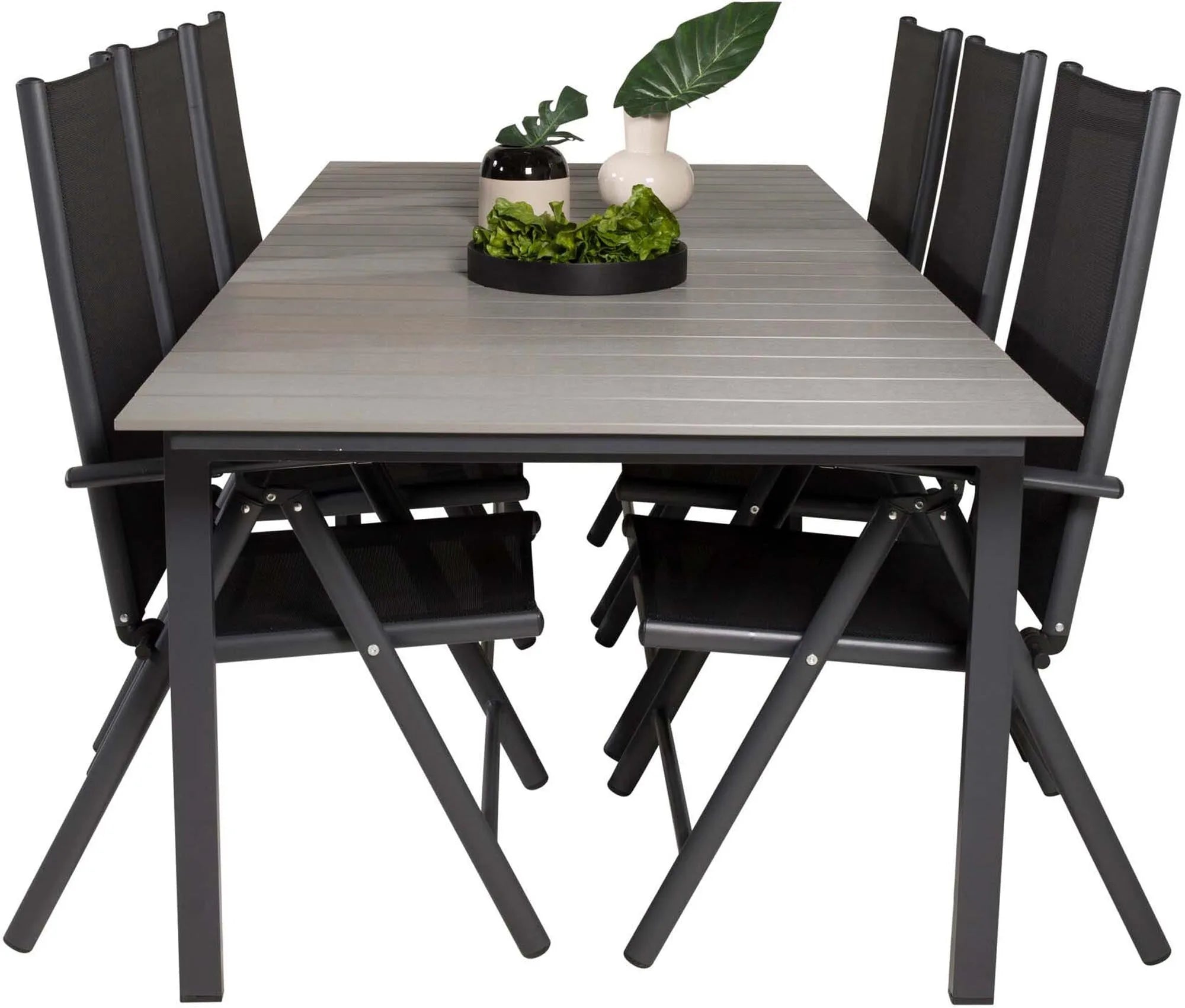 Levels Outdoor-Tischset + Break 224cm/6St. - KAQTU Design