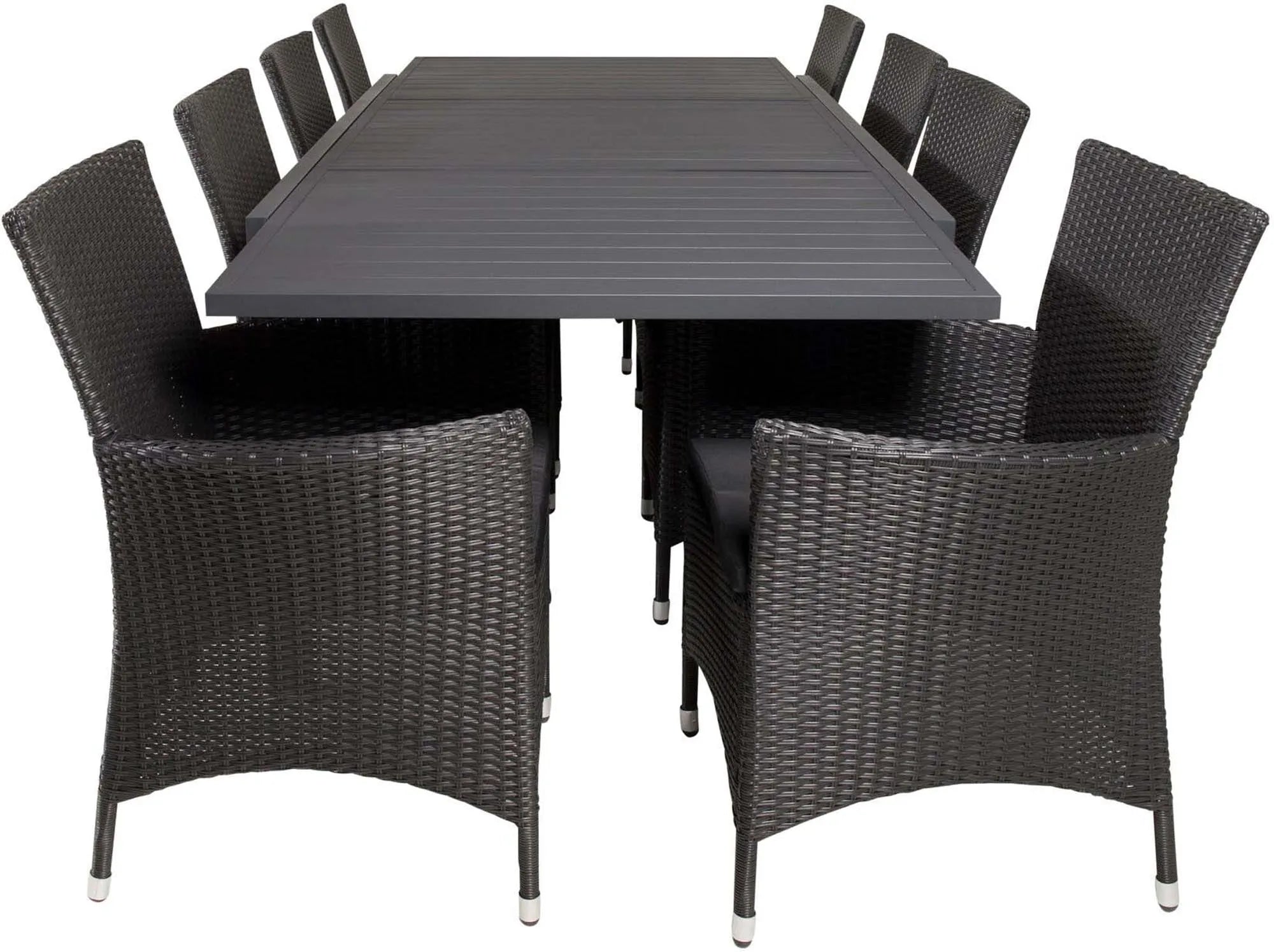 Marbella Outdoor-Tischset + Knick 240cm/8St. - KAQTU Design