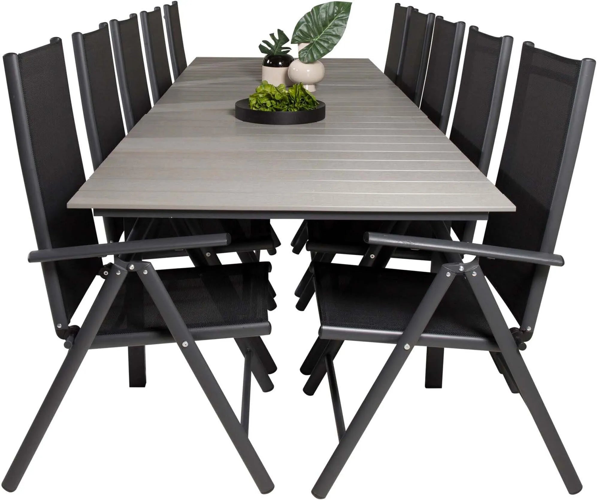 Levels Outdoor-Tischset + Break 224cm/8St. - KAQTU Design