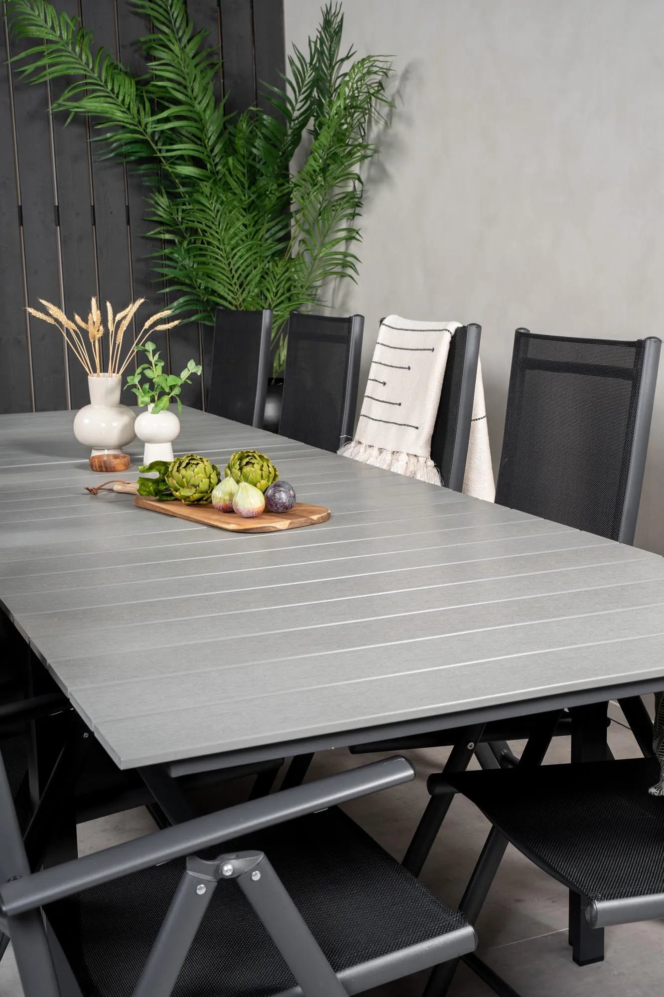 Levels Outdoor-Tischset + Break 224cm/8St. - KAQTU Design