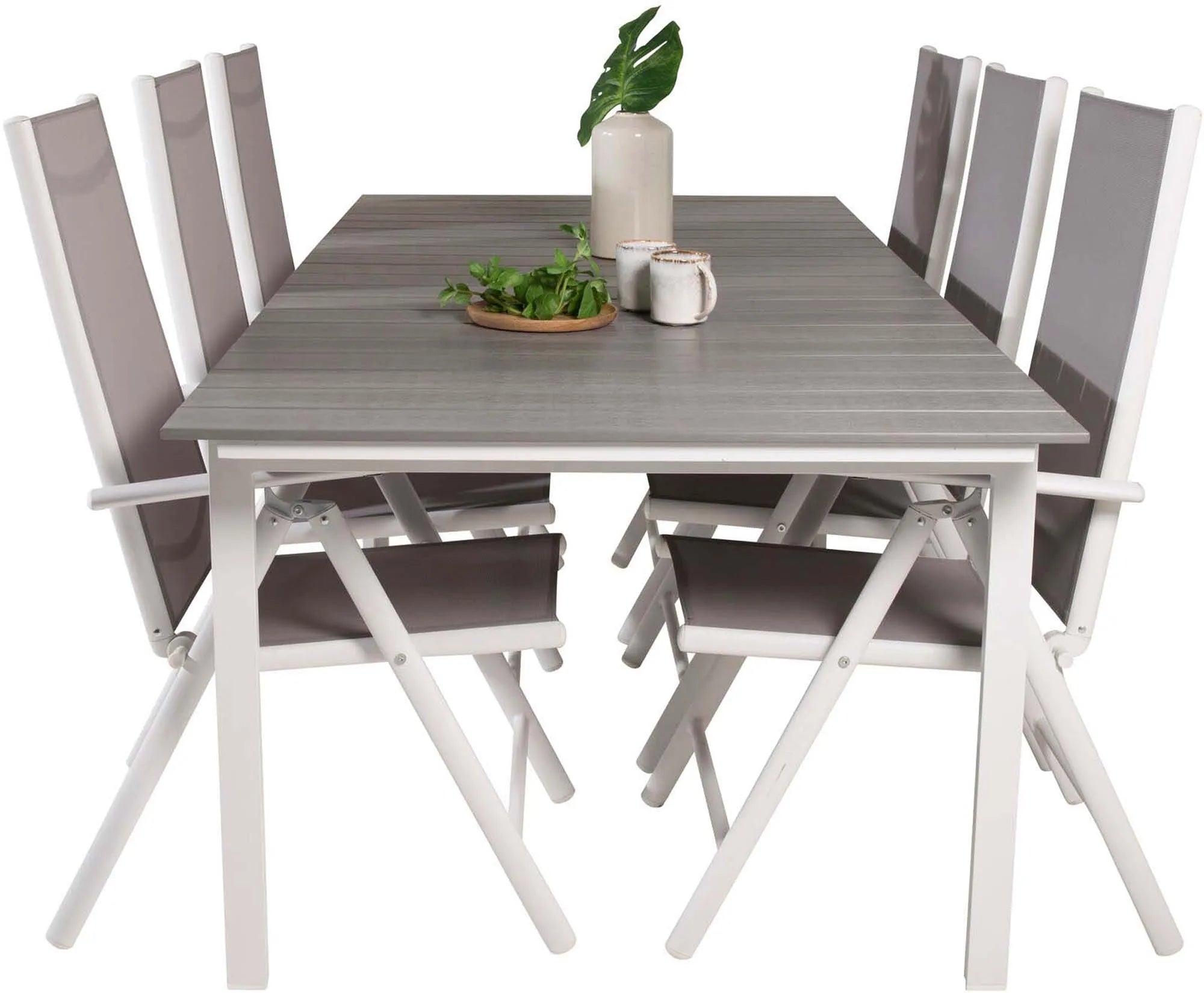 Levels Outdoor-Tischset + Break 229cm/6St. - KAQTU Design