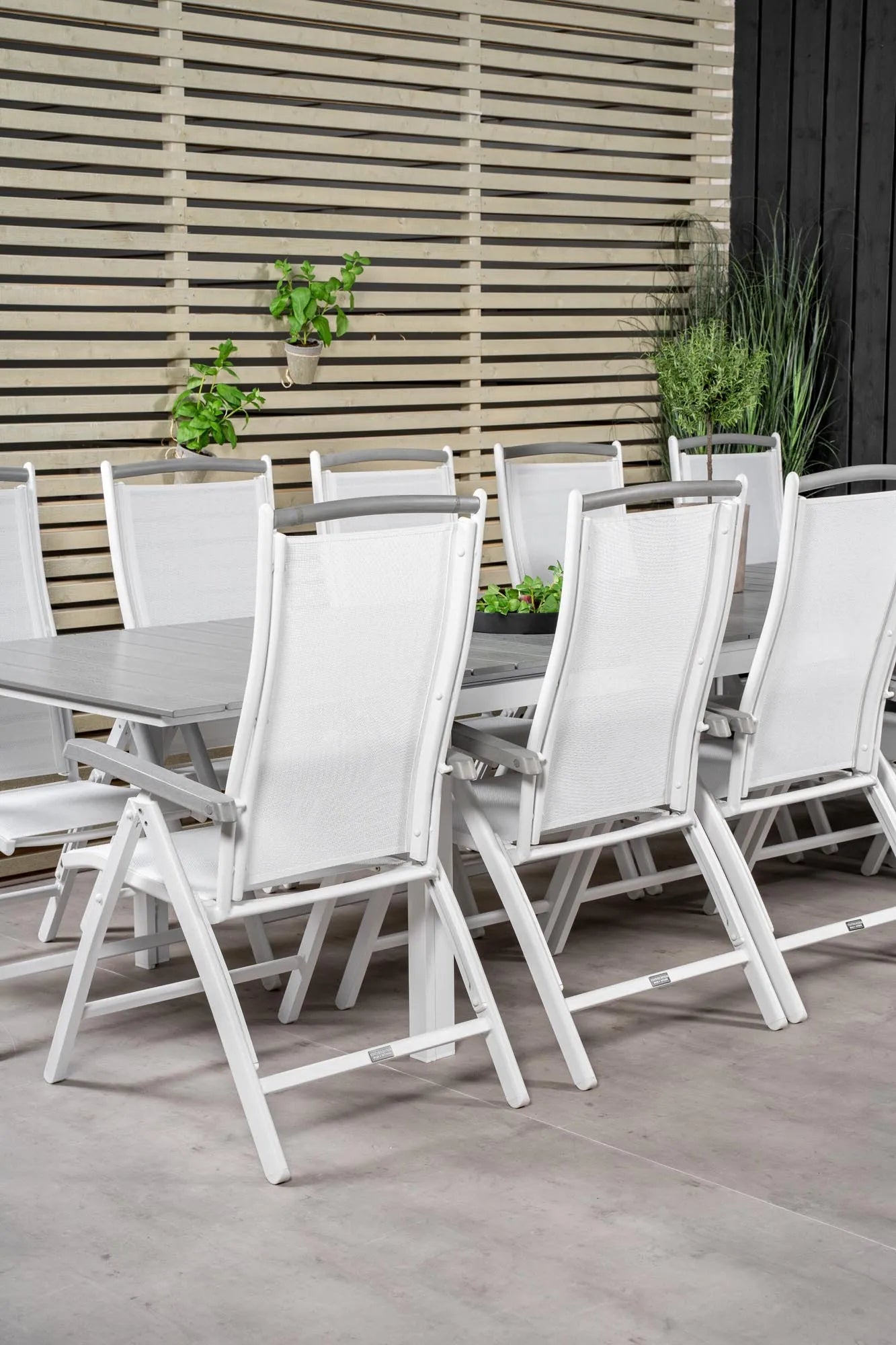 Levels Outdoor-Tischset + Albany 229cm/8St. - KAQTU Design