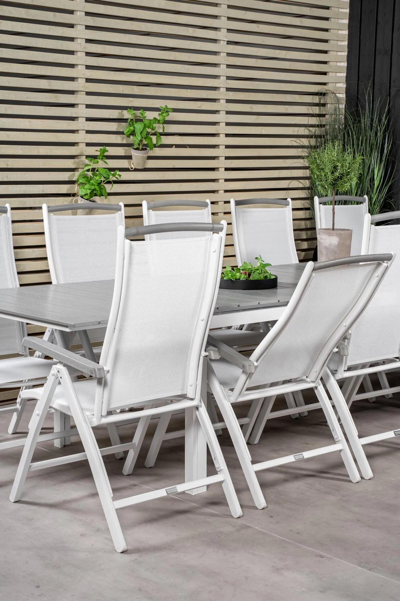 Levels Outdoor-Tischset + Albany 229cm/8St. - KAQTU Design