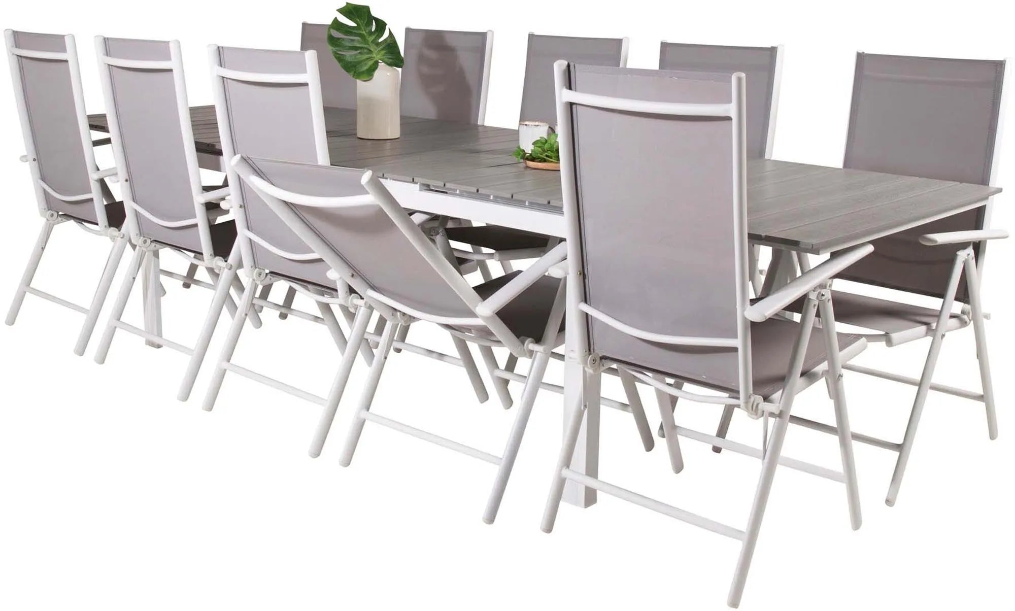 Levels Outdoor-Tischset + Break 229cm/8St. - KAQTU Design