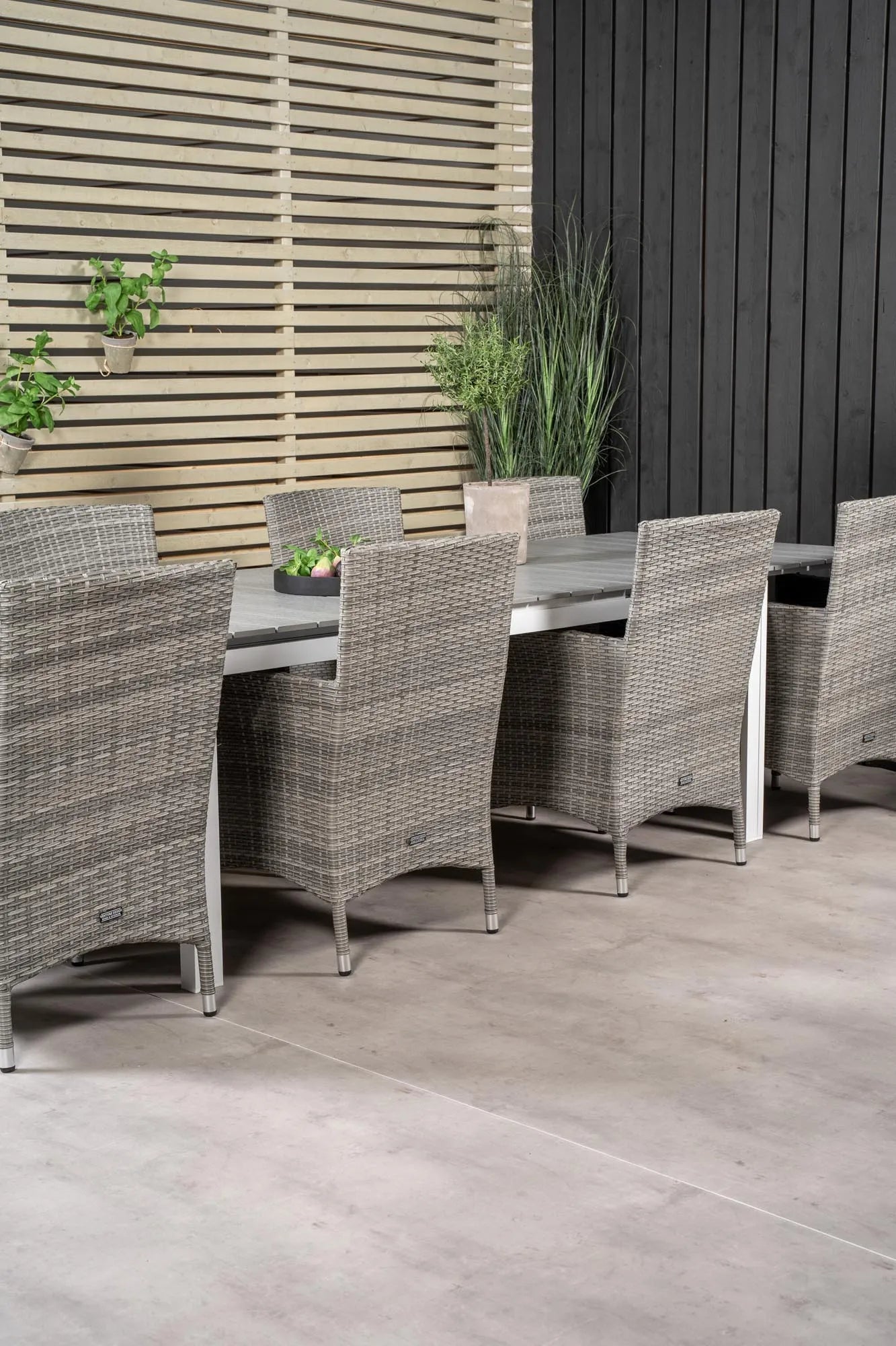 Levels Outdoor-Tischset + Malin 229cm/8St. - KAQTU Design