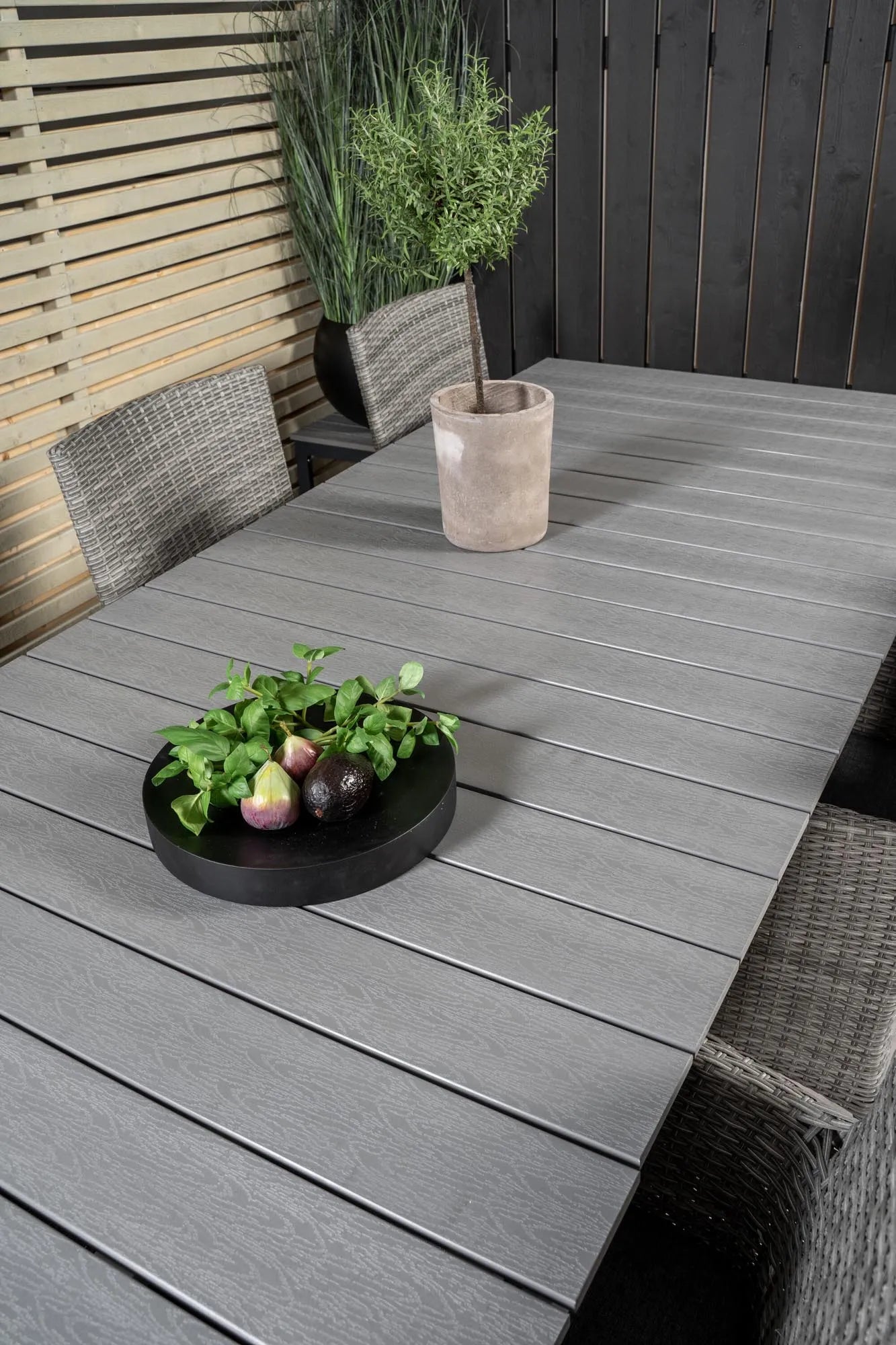 Levels Outdoor-Tischset + Malin 229cm/8St. - KAQTU Design